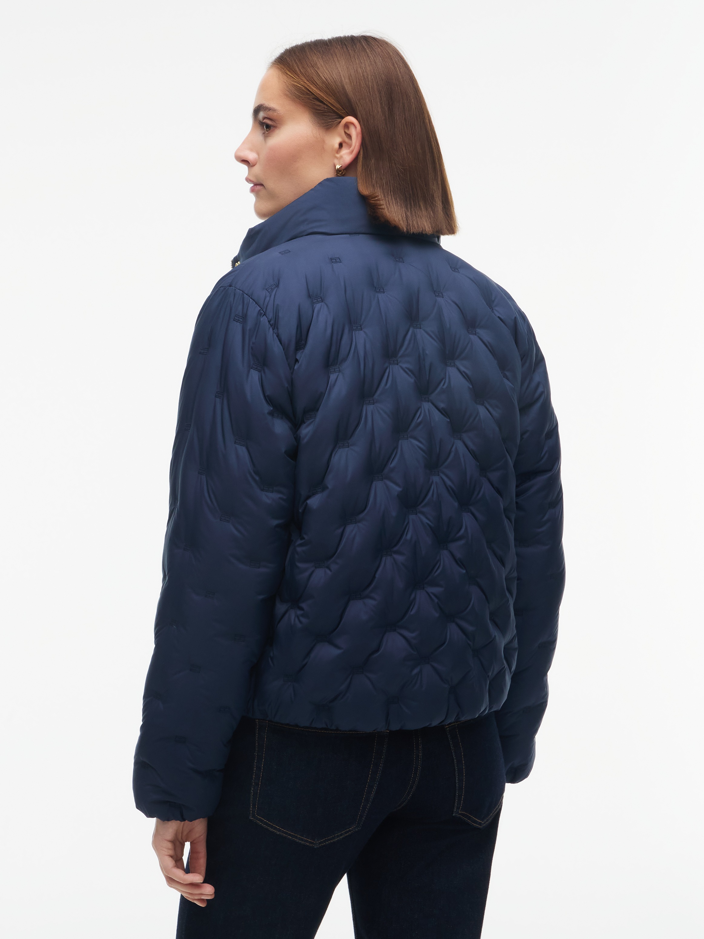 Tommy Hilfiger Steppjacke »LW DOWN FLAG QUILT JACKET« Kunstfaser