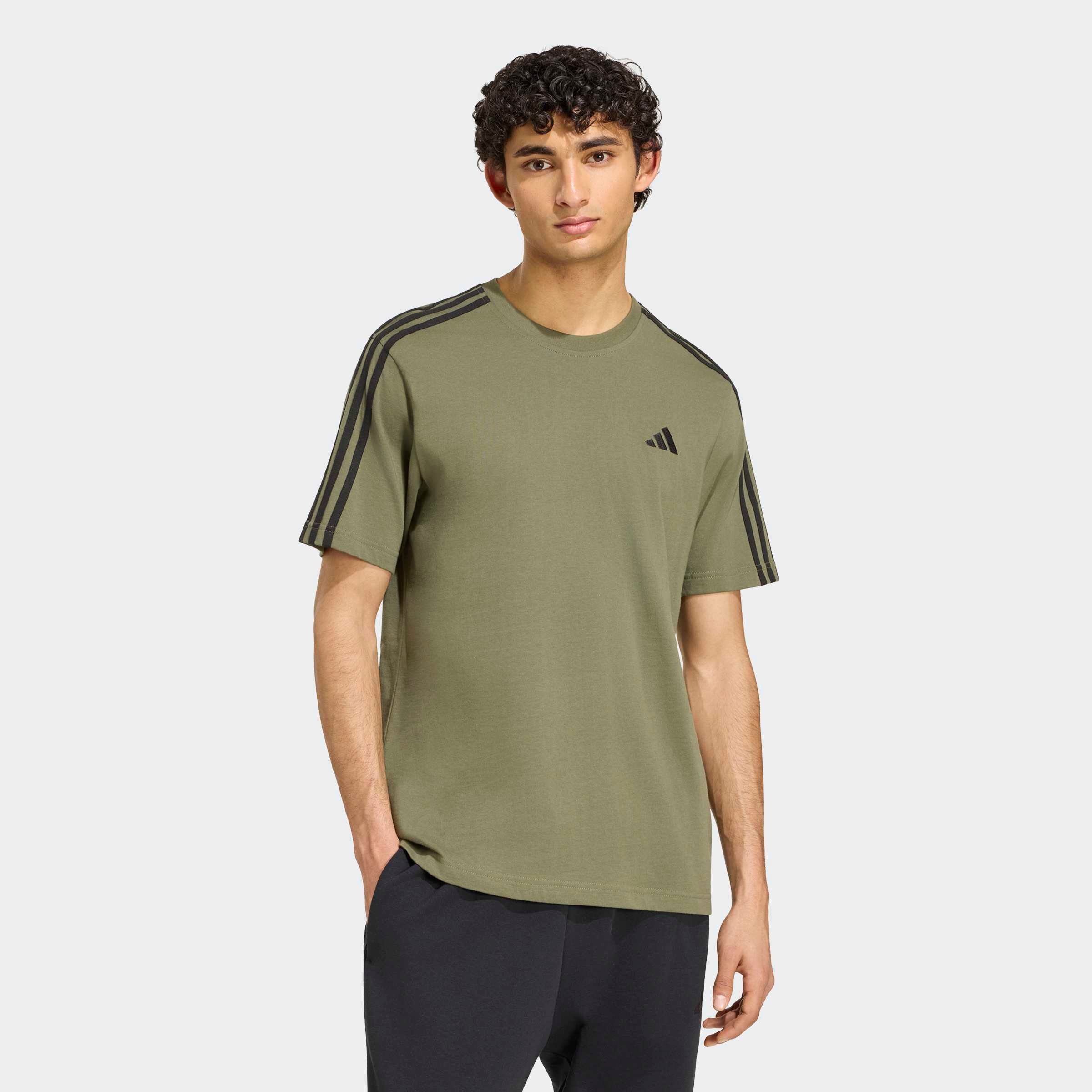 adidas Sportswear T-Shirt »ESSENTIALS 3-STREIFEN, SINGLE JERSEY, BRANDING«