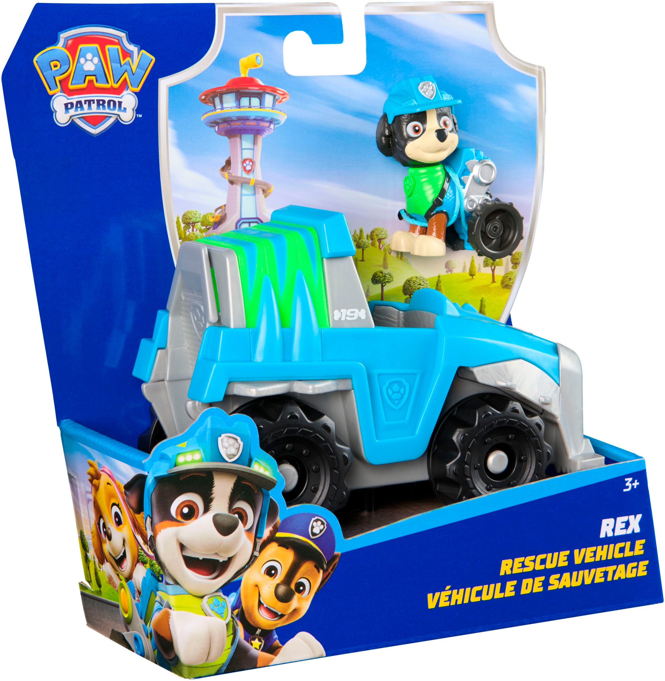 Spin Master Spielzeug-Auto »PAW Patrol, Sust. Basic Vehicle Rex«, zum Teil aus recycelten Material