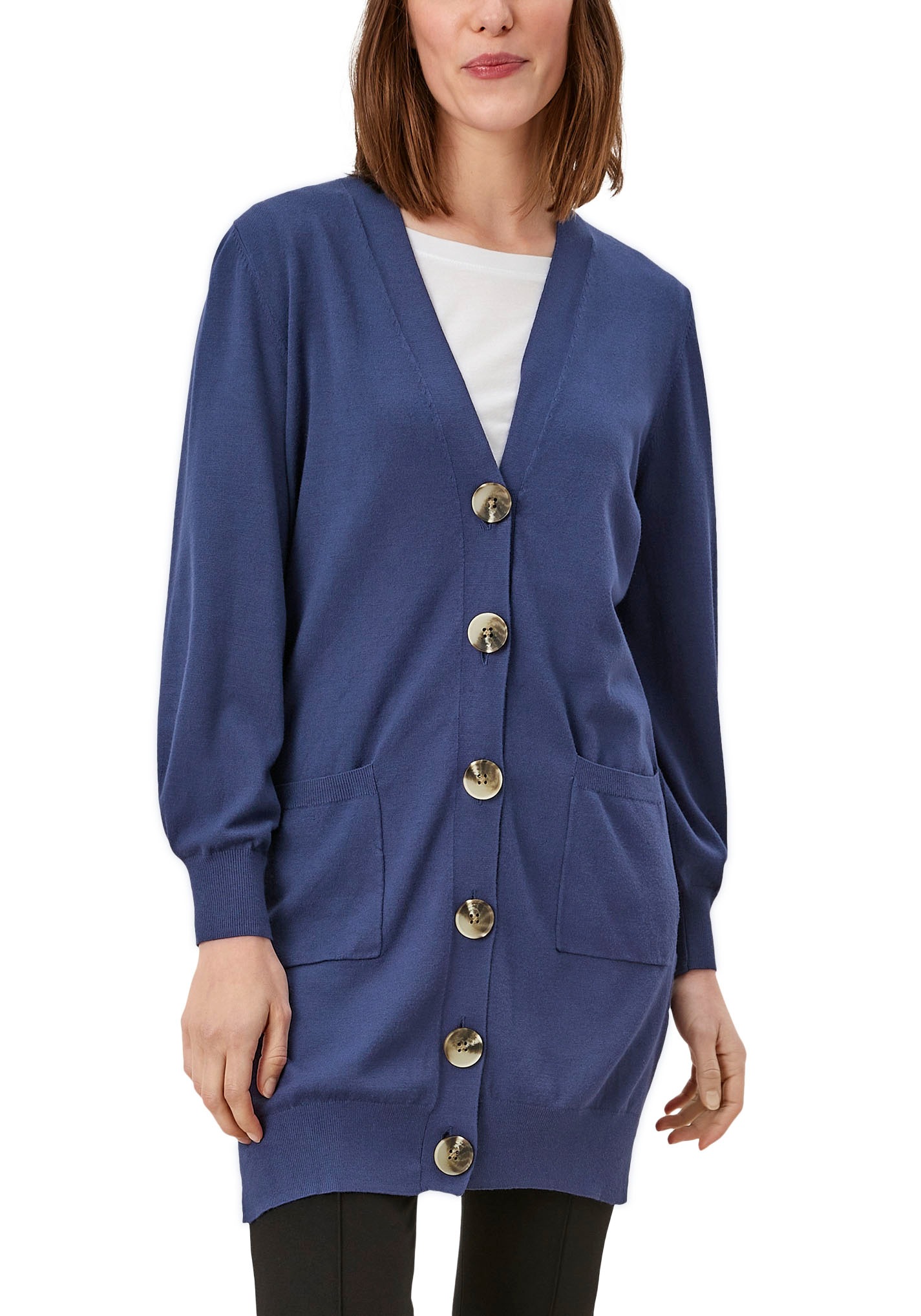 s.Oliver Longstrickjacke, mit markanter Knopfleiste