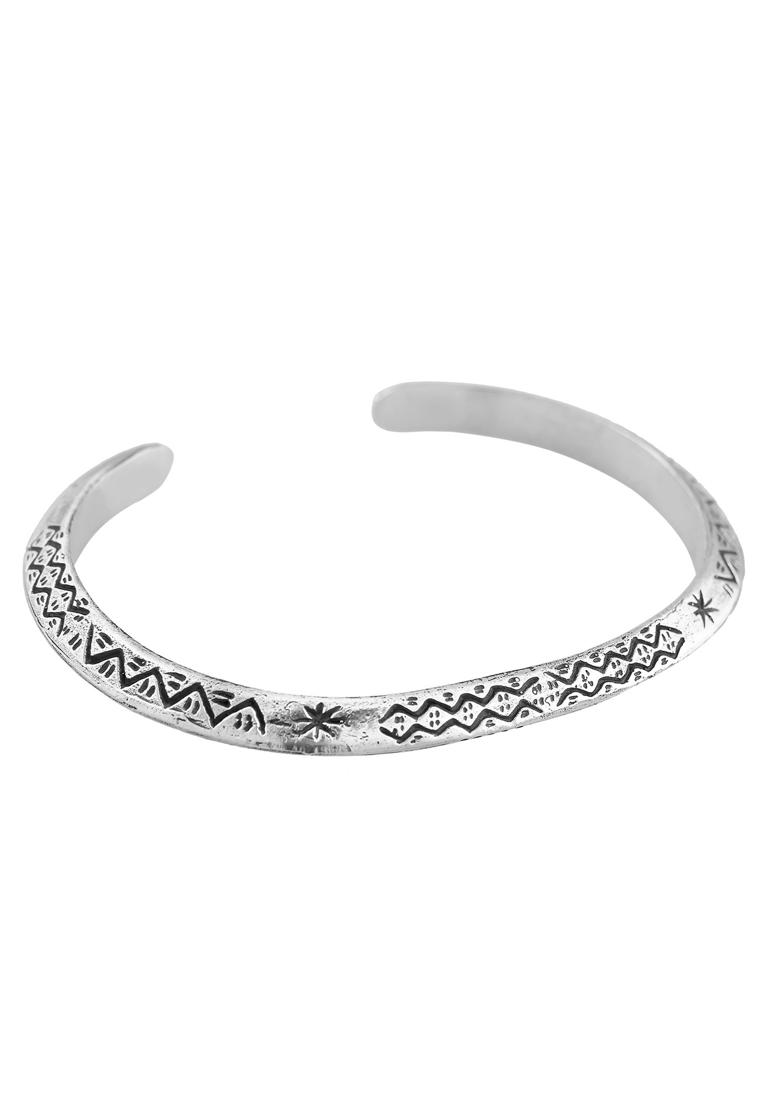 HAZE & GLORY Armreif »Armband Armreif - Azetec 925 Silber«