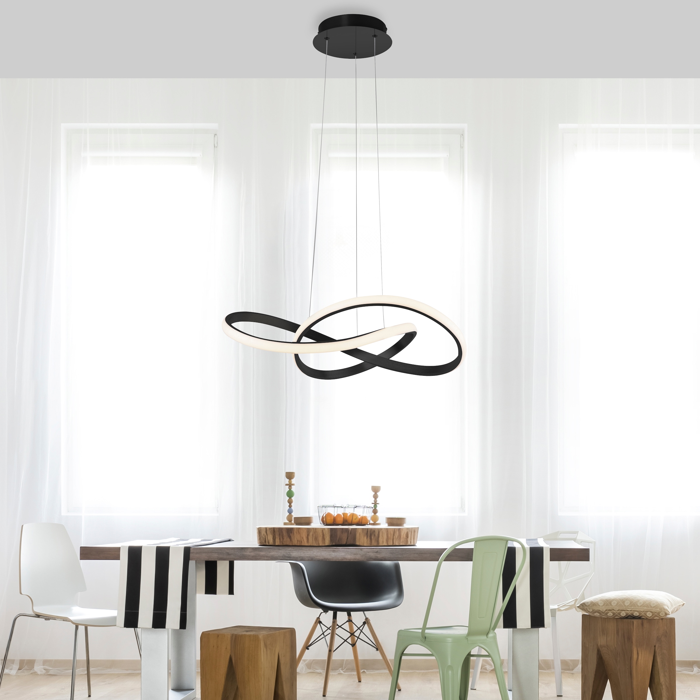 JUST LIGHT Pendelleuchte dimmbar, Switchmo OTTO 1 flammig-flammig, bei online »MARIA«, LED