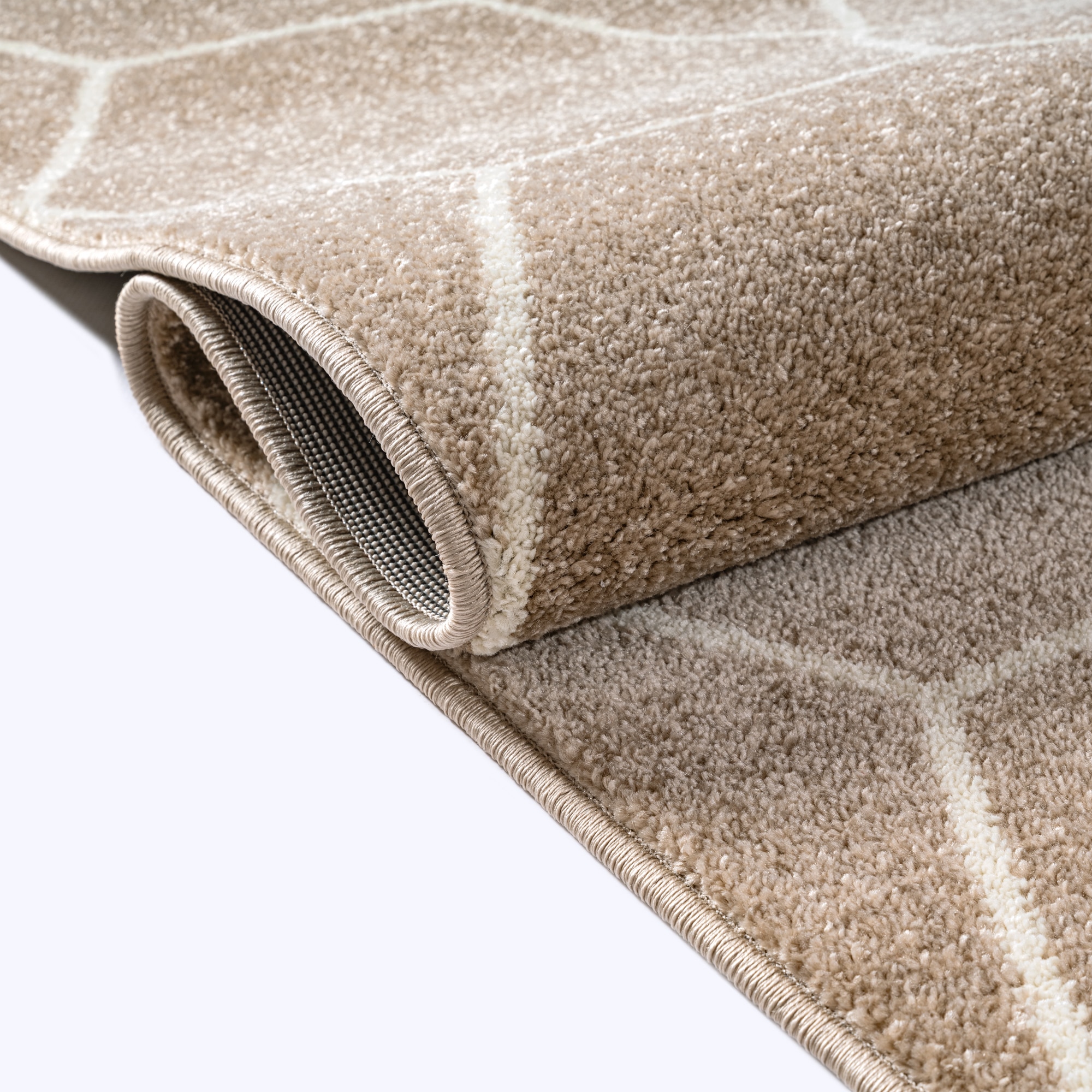 Sanat Teppich »Trellis , auch als Läufer und Rund« rechteckig 10 mm Höhe Kurzflor, skandi, boho, große Farbauswahl, alle Räume