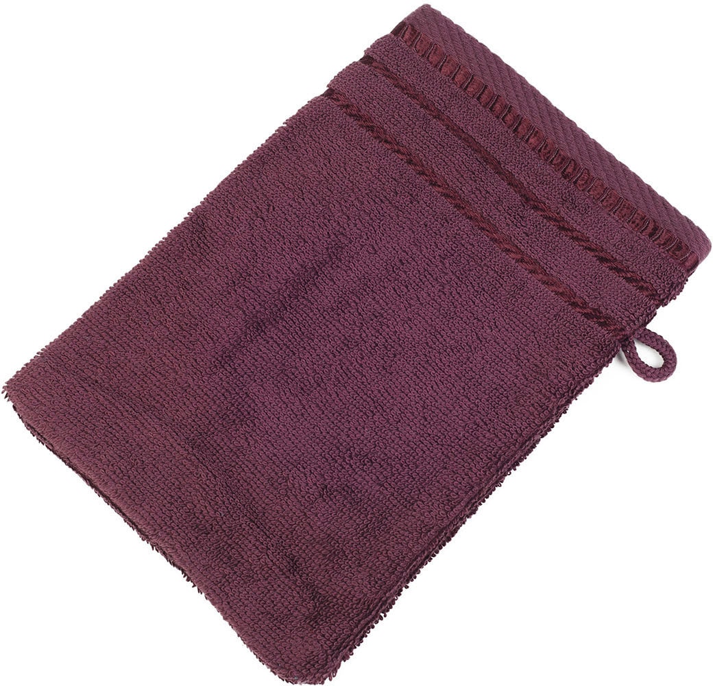 Gözze Waschhandschuh »Berlin« in lila, Größe B/L: 17 cmx24 cm