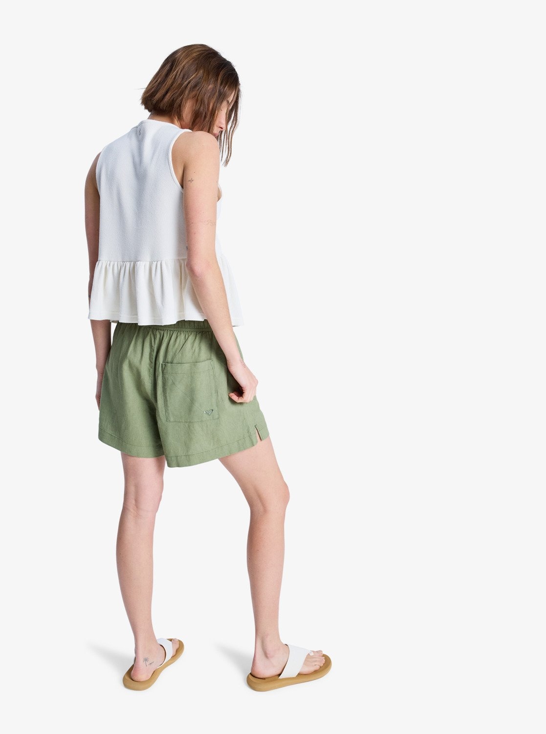 Roxy Shorts »LEKEITIO BREAK MID«  sportlicher Stil, aus Leinen und Viskose