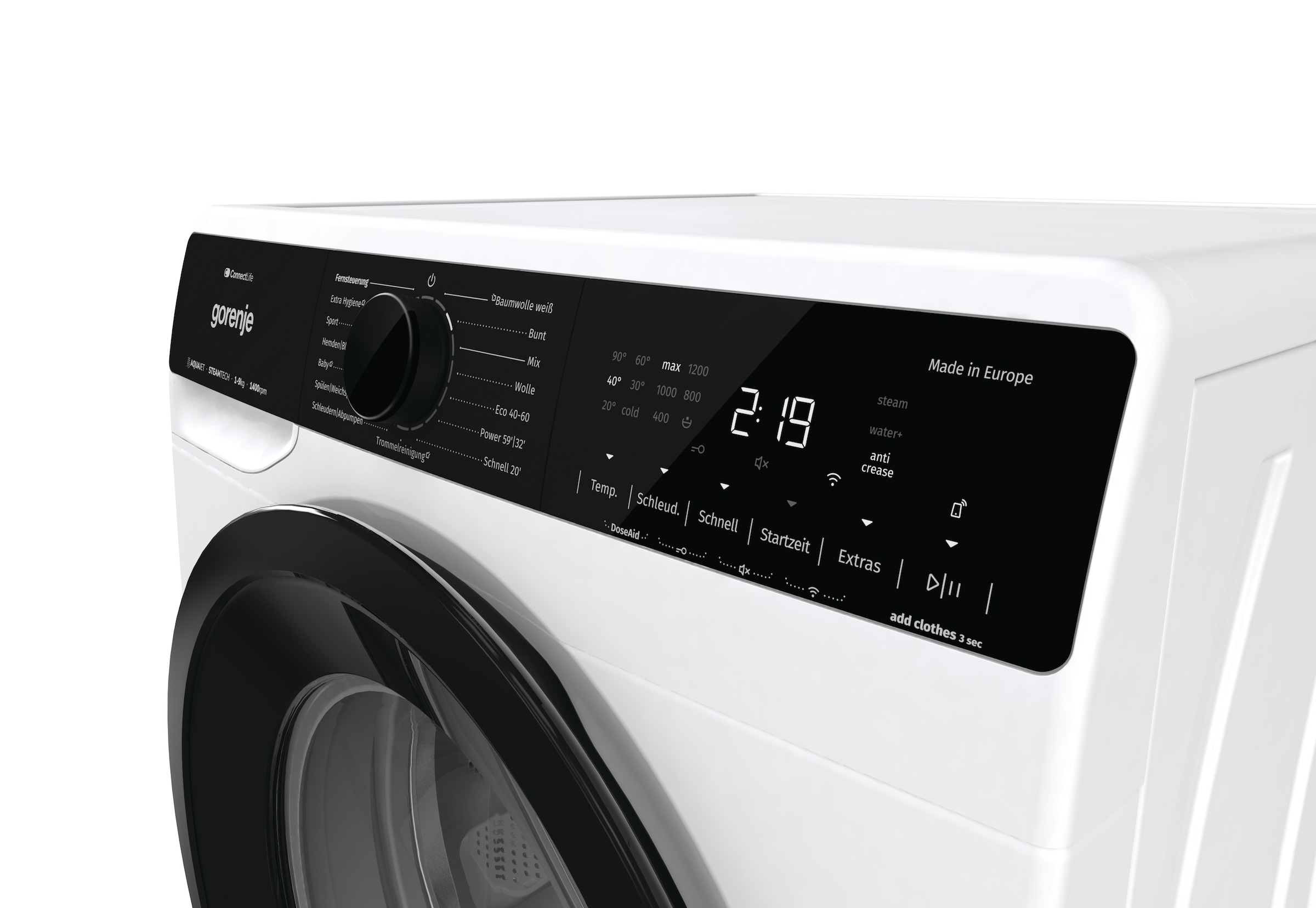 GORENJE Waschmaschine »WPNA94A1TS«, 9 kg, 1400 U/min, Energieklasse A-10%