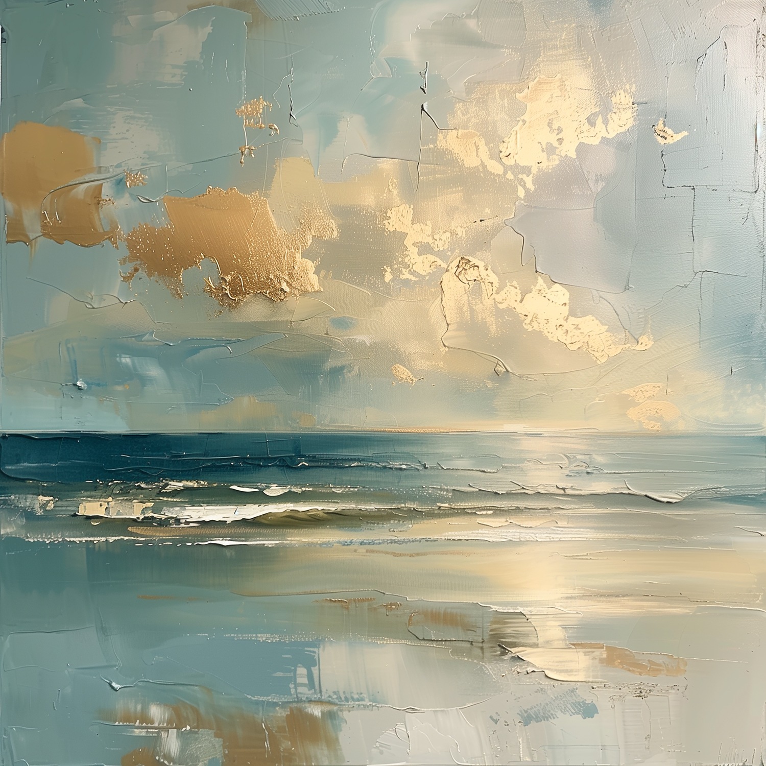 queence Acrylglasbild »Ein Tag am Meer« Abstrakt | Abstrakte | Formen | Gemälde | Gewässer | Himmel | Himmelsbilder | Kunst | Meer | Meer Bilder | Sonnenaufgang 1 Stk. tlg. HD Premium Kunstdruck in Galeriequalität