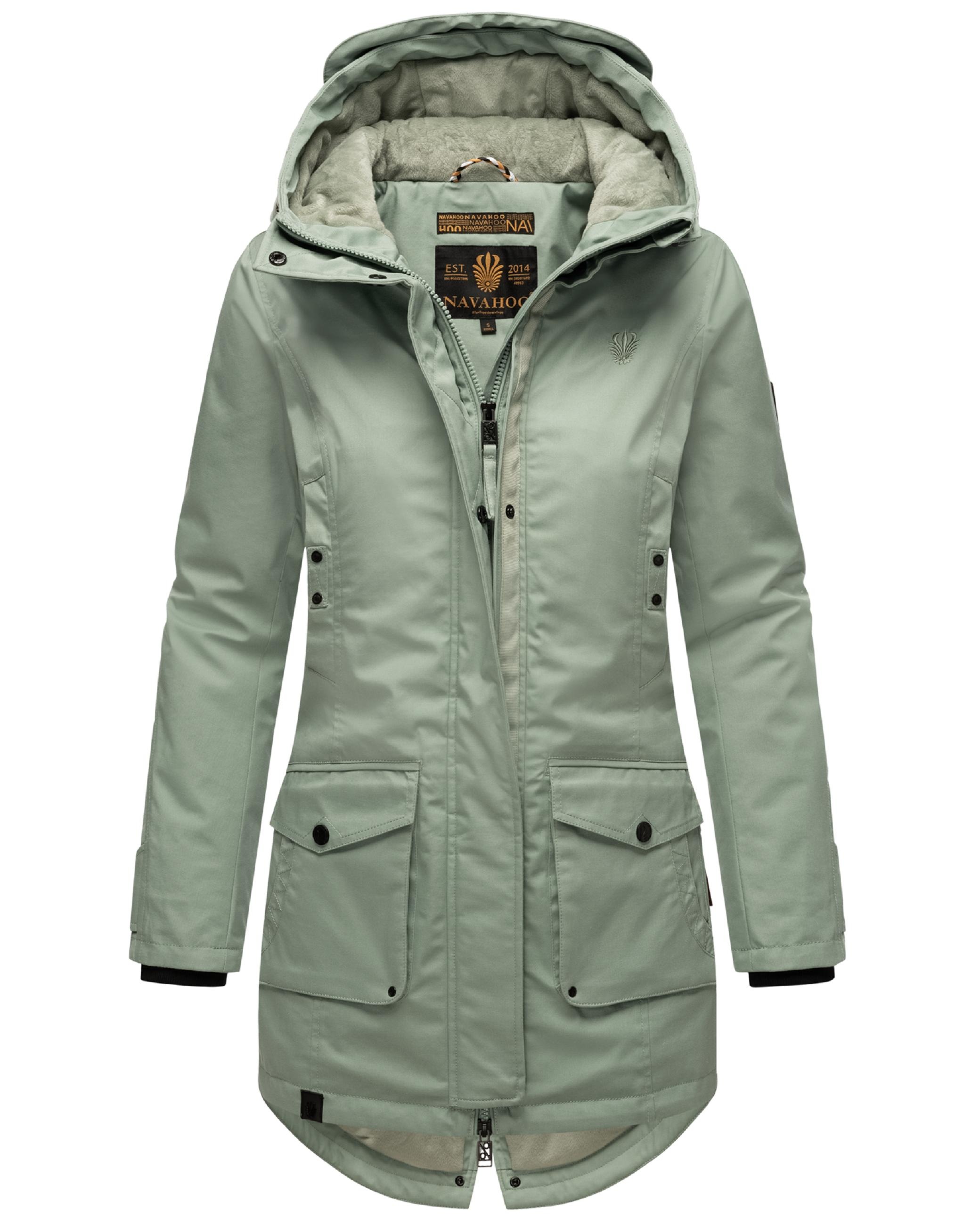 Navahoo Parka »Winterjacke Brinjaa«, mit Kapuze, Modischer Winter Kurzmantel mit zahlreichen Taschen