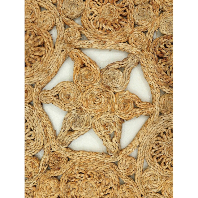 carpetfine Sisalteppich »Juteteppich Paul«, rund, natürliches  Pflanzenmaterial von Hand gewebt, Boho Style kaufen bei OTTO
