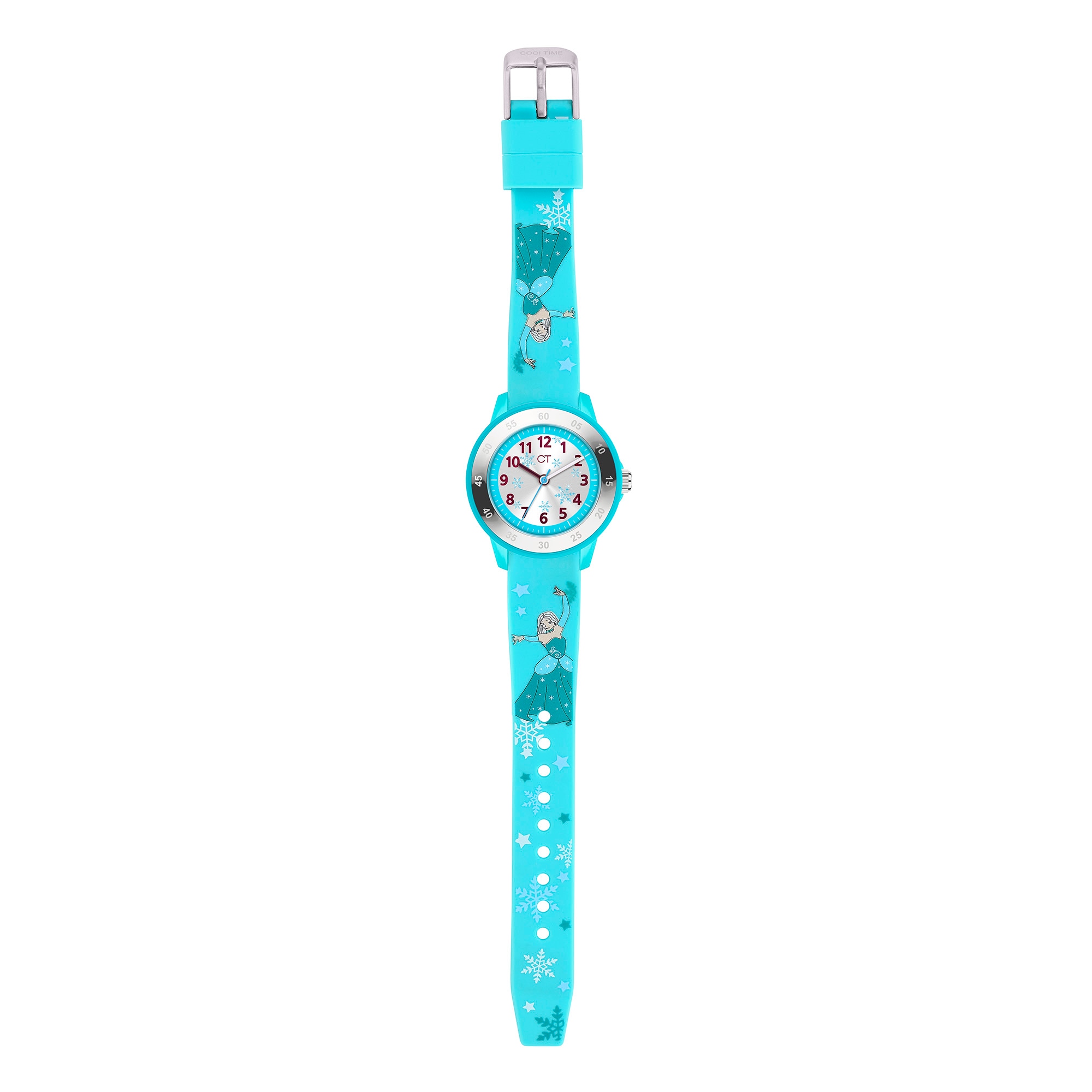 COOL TIME Quarzuhr »The Cool Ice Princess«, Armbanduhr, Silikonarmband, Kinderuhr, Mädchen, analog