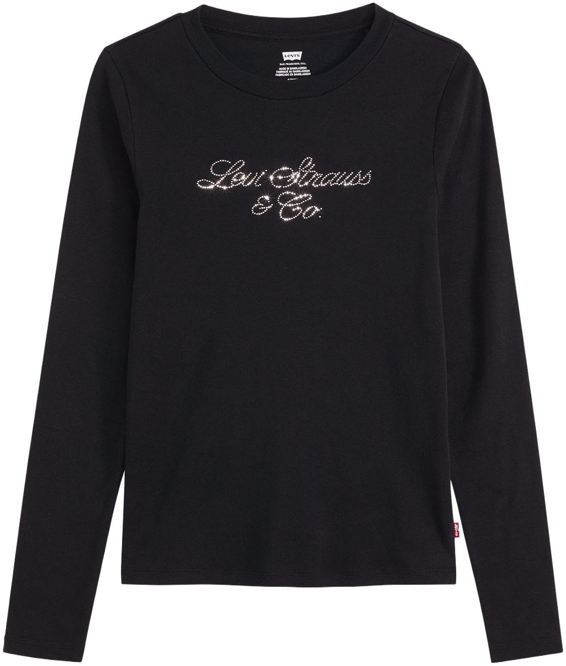 Levi's® Langarmshirt »GR ESSENTIAL LS T« mit Glitzersteinen