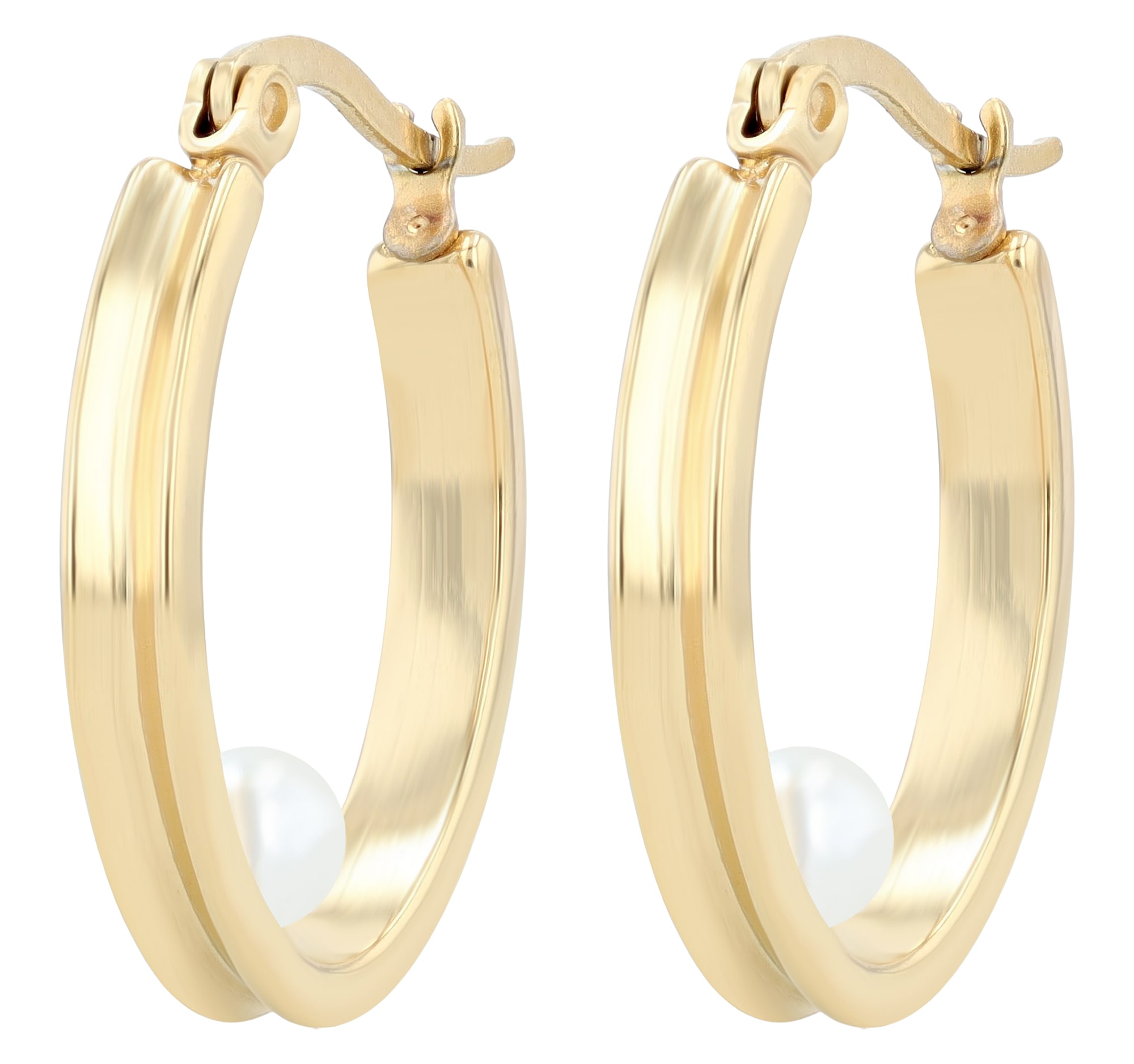 Adelia´s Paar Ohrhänger »Damen Ohrringe aus Edelstahl mit Perle«