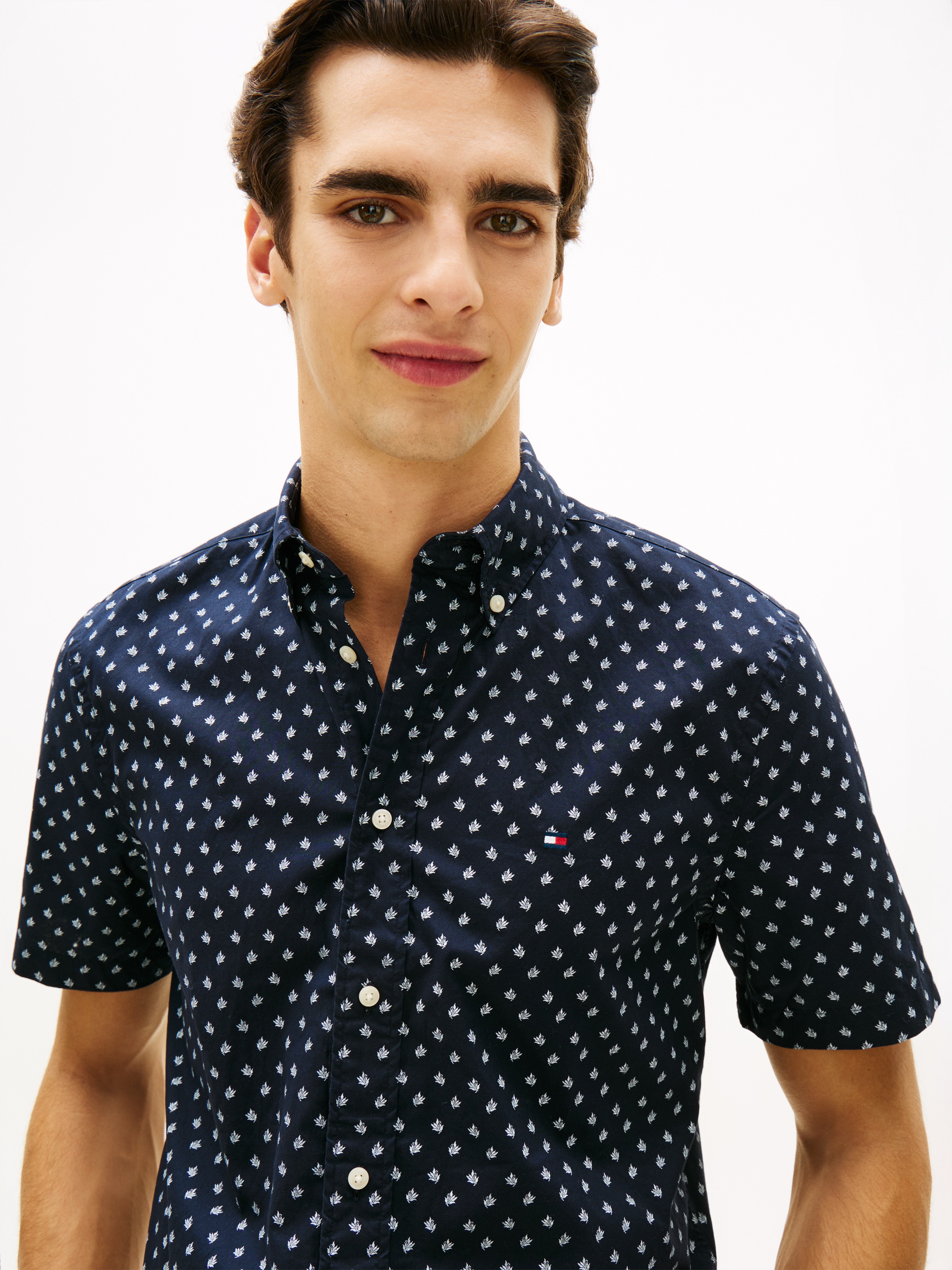 Tommy Hilfiger Kurzarmhemd »FLEX POPLIN PRINT Regular Fit«