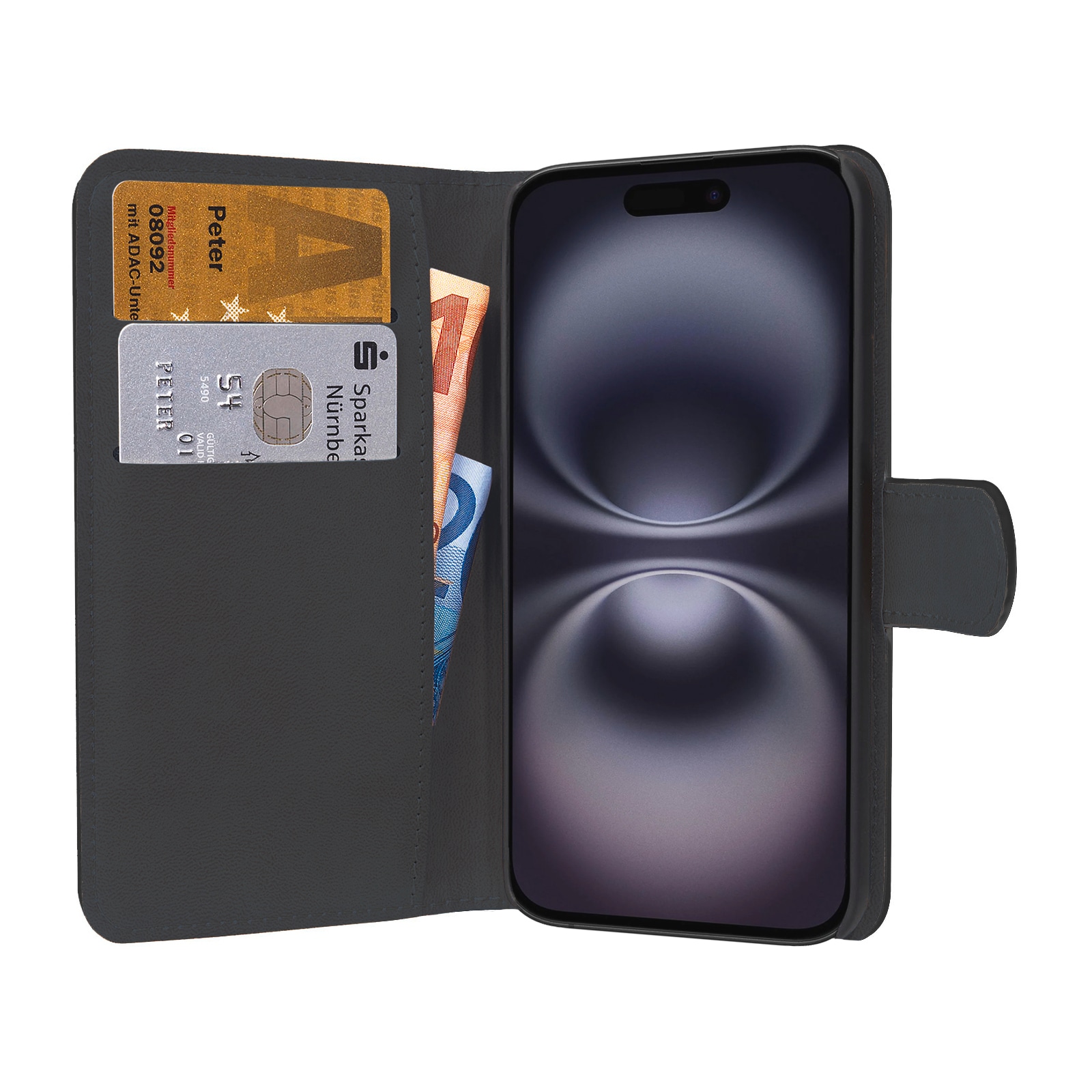 PEDEA Handyhülle »Book Cover Classic für Apple iPhone 16«, Backcover, Schutzhülle, Handyschutzhülle, Case, Schutzcase, stoßfest