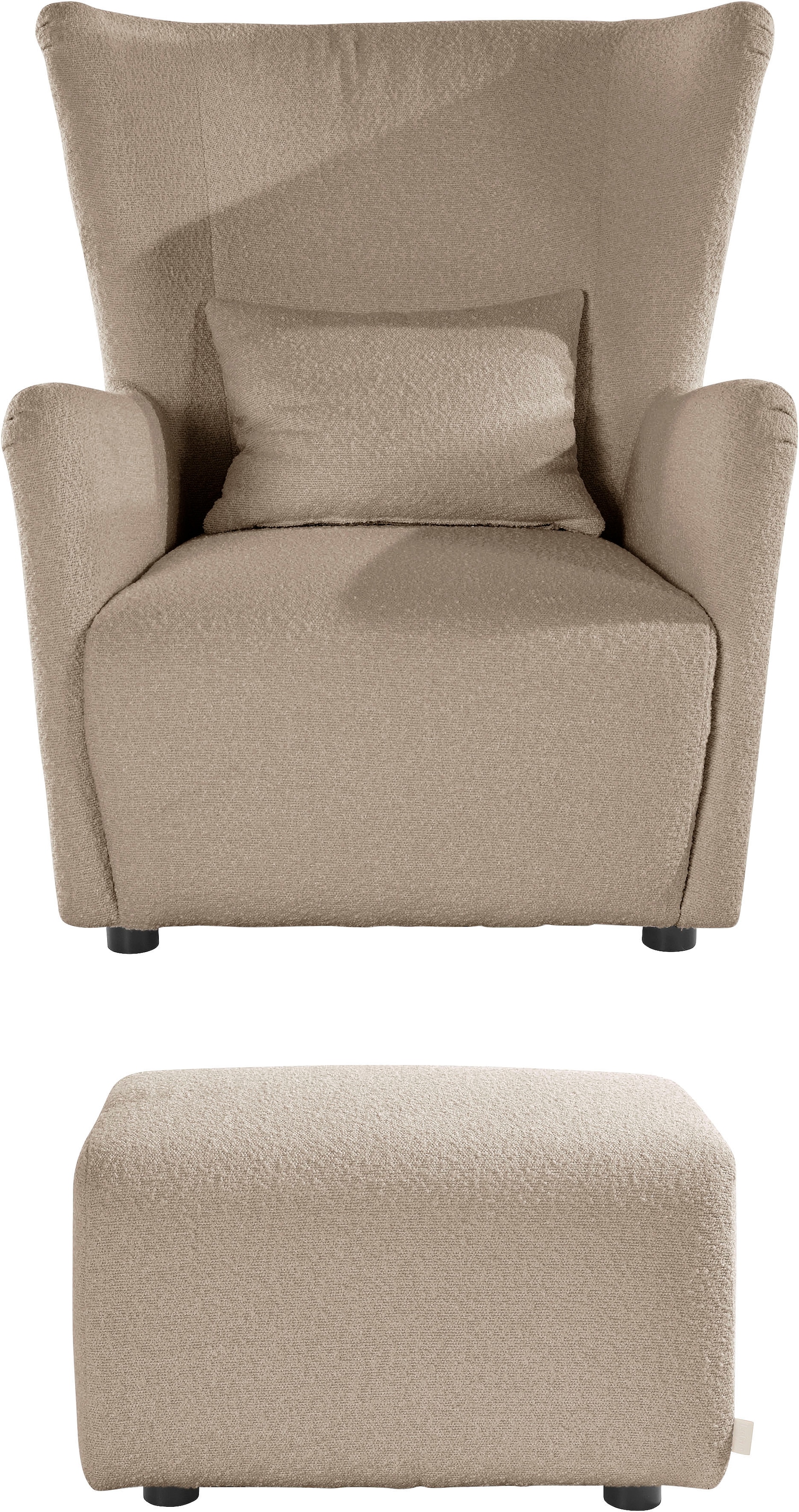 LeGer Home by Lena Gercke Ohrensessel »Levke Sessel«, wahlweise mit oder ohne Hocker
