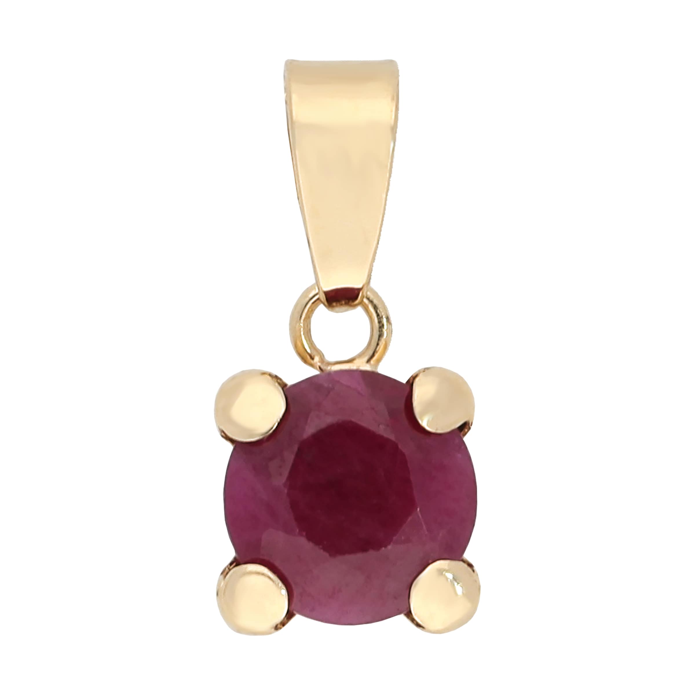 Firetti Kettenanhänger »Schmuck Geschenk Gold 375 Halsschmuck Anhänger Solitär«  mit Smaragd, Saphir oder Rubin