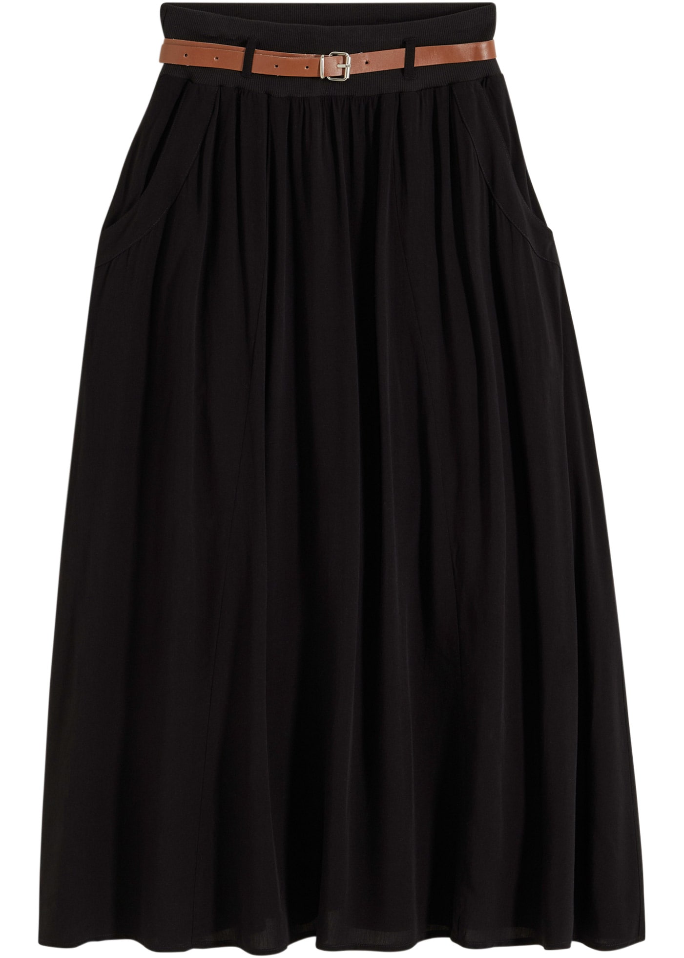 bonprix Maxirock »Maxirock mit Gürtel (2-tlg.Set)« Set, 2, 2 Stk. tlg. Maxirock mit Gürtel (2-tlg.Set)