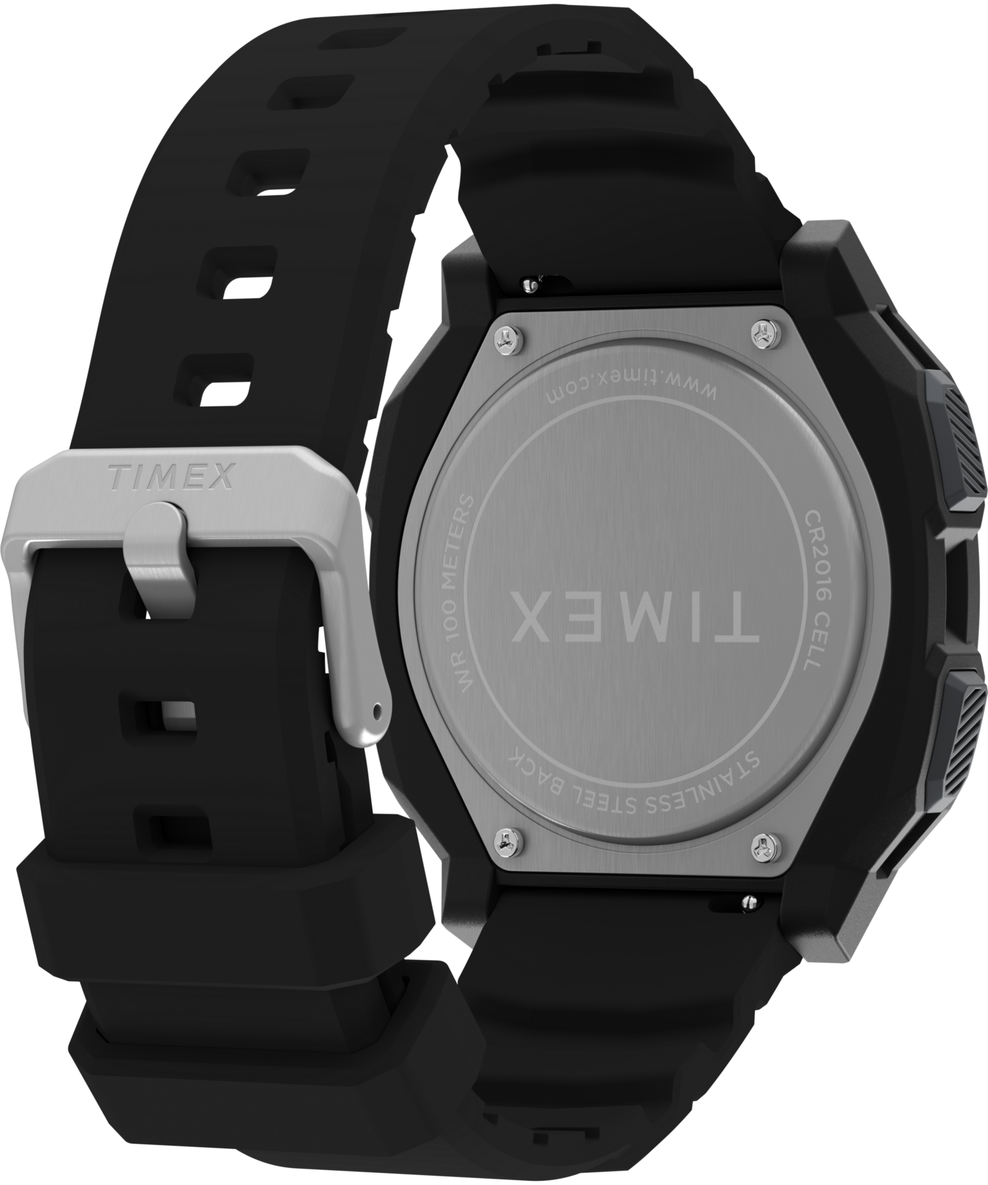 Timex Chronograph »RIDGE« Quarzuhr, Armbanduhr, Herrenuhr, Silikonarmband, Stoppfunktion,digital