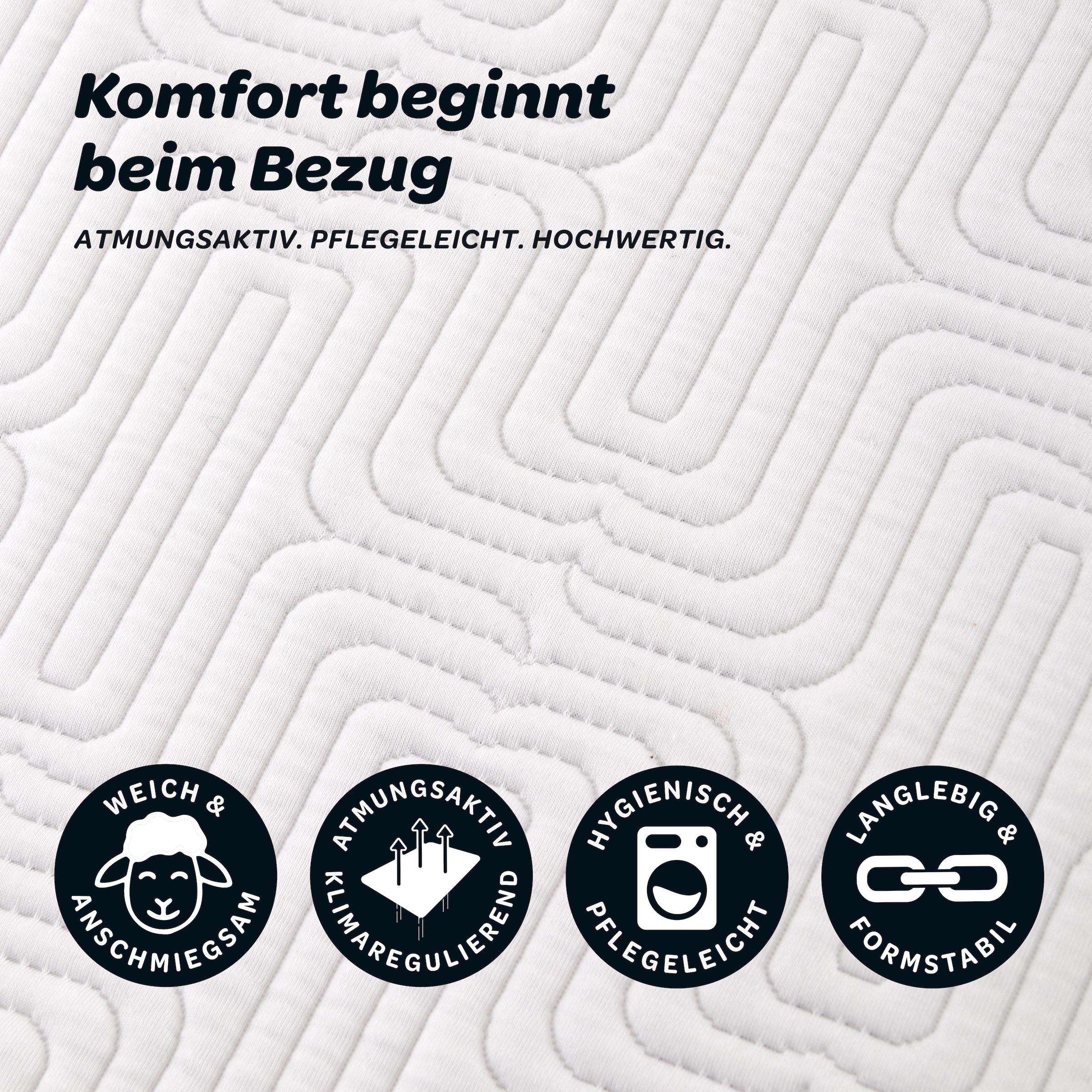 Dunlopillo Topper »Balance, Premium Gelschaumtopper 90x200 & 140x200 cm« punktgenaue Körperanpassung, unterstützt ergonomische Liegeposition