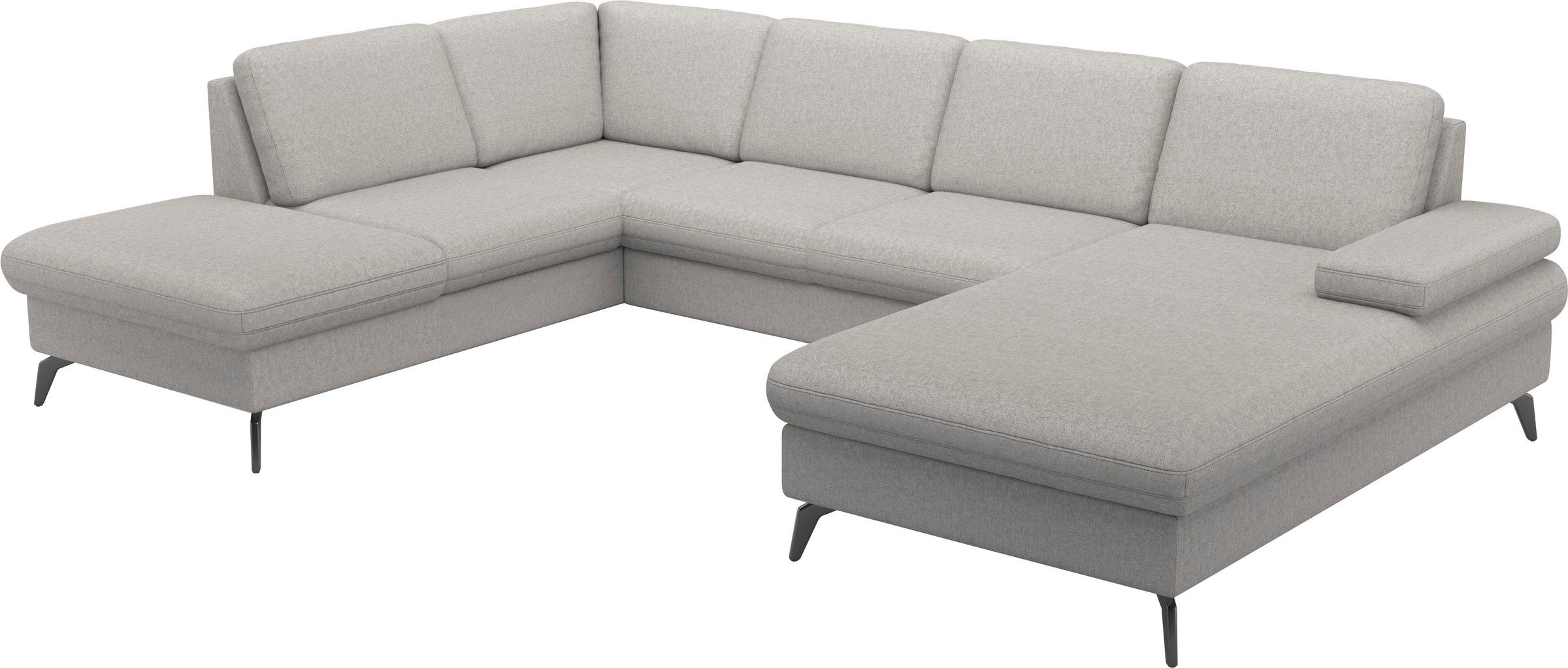 sit&more Wohnlandschaft »Morris Jubi U-Form, B: 300 cm« mit Armteilfunktion & 1 Zierkissen, optional Bettfunktion