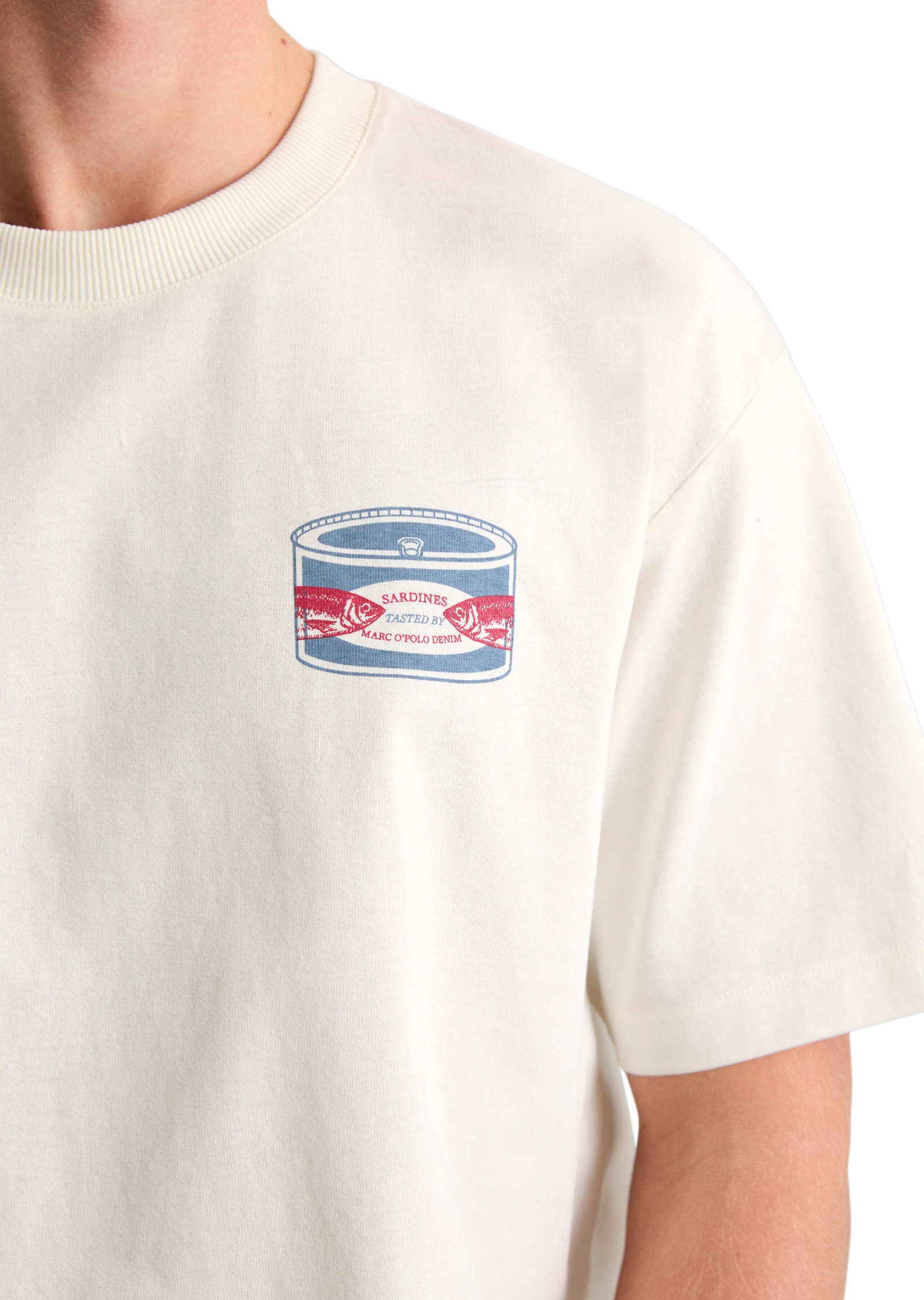 Marc O'Polo DENIM T-Shirt relaxed aus schwerem Bio-Baumwoll-Jersey