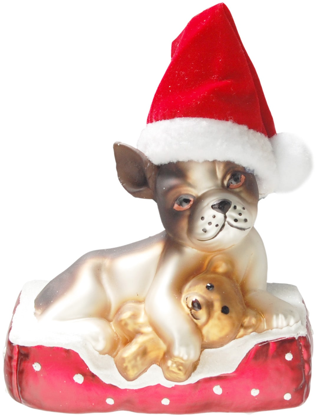 Christbaumschmuck »CBK01003, Weihnachtsdeko rot, Christbaumschmuck«, (1 tlg.), Hund...