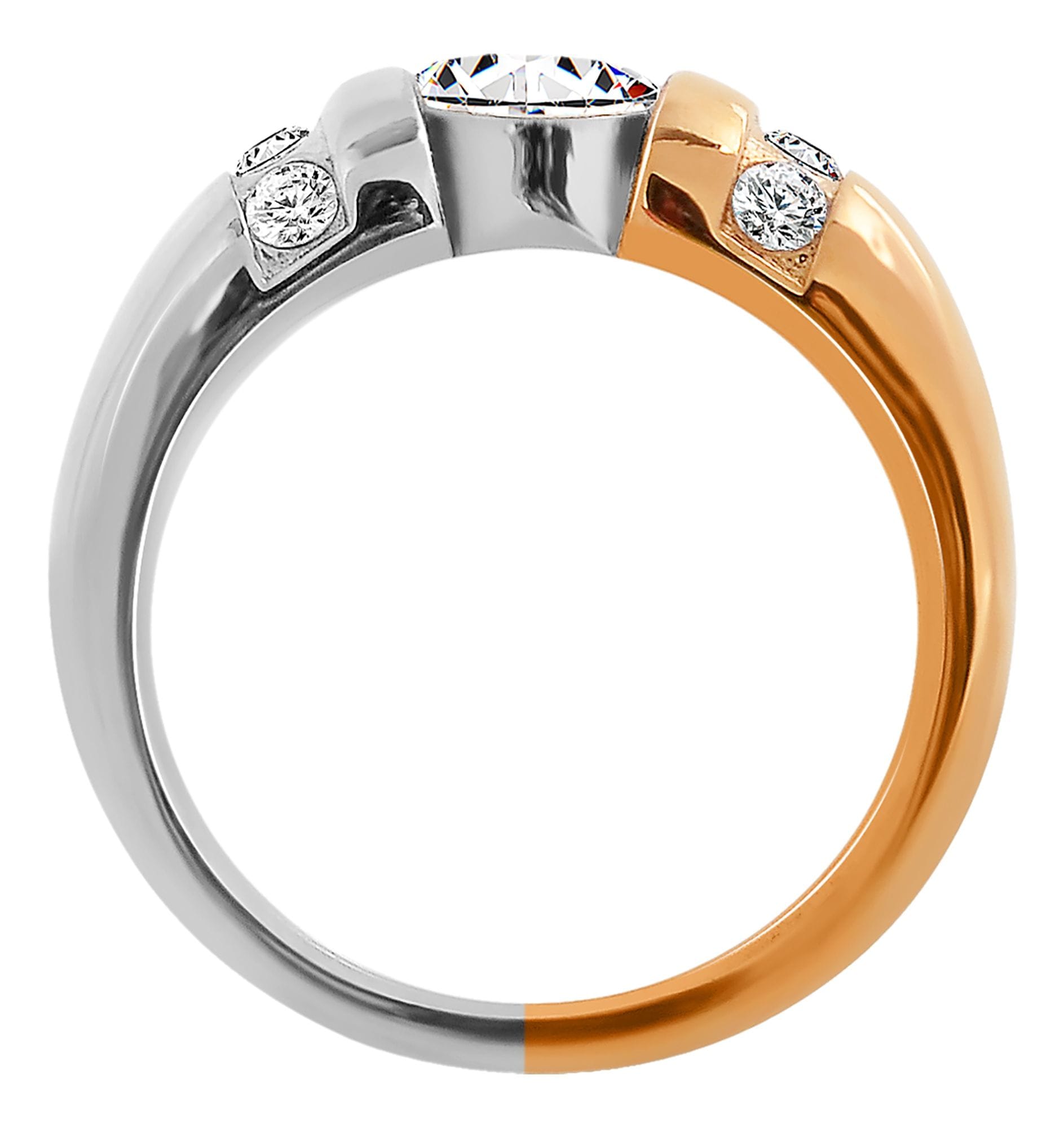 Adelia´s Fingerring »Damen Ring aus Edelstahl mit Zirkonia«