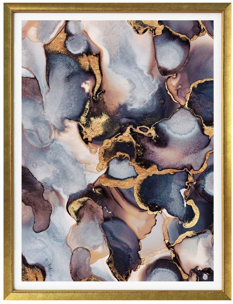 Wall-Art Poster »Gold Effekt Tinte Rosé Farbverlauf«, Marmor, (1 St.),  Poster, Wandbild, Bild, Wandposter bestellen online bei OTTO