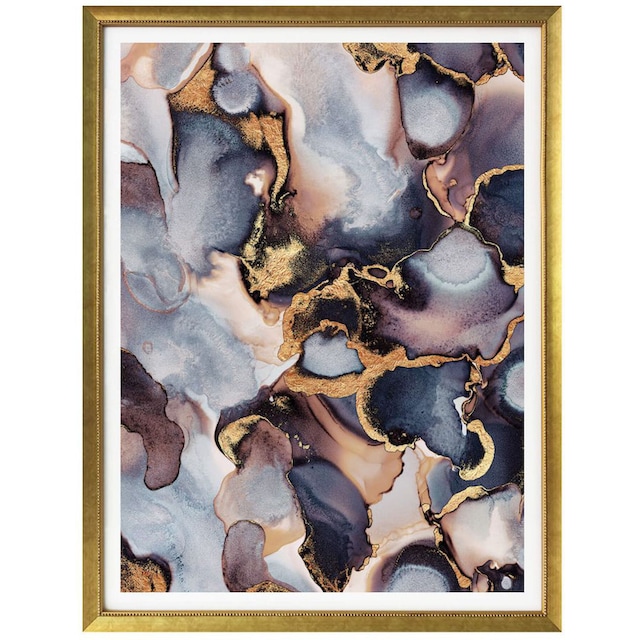 Wall-Art Poster »Gold Effekt Tinte Rosé Farbverlauf«, Marmor, (1 St.),  Poster, Wandbild, Bild, Wandposter bestellen online bei OTTO