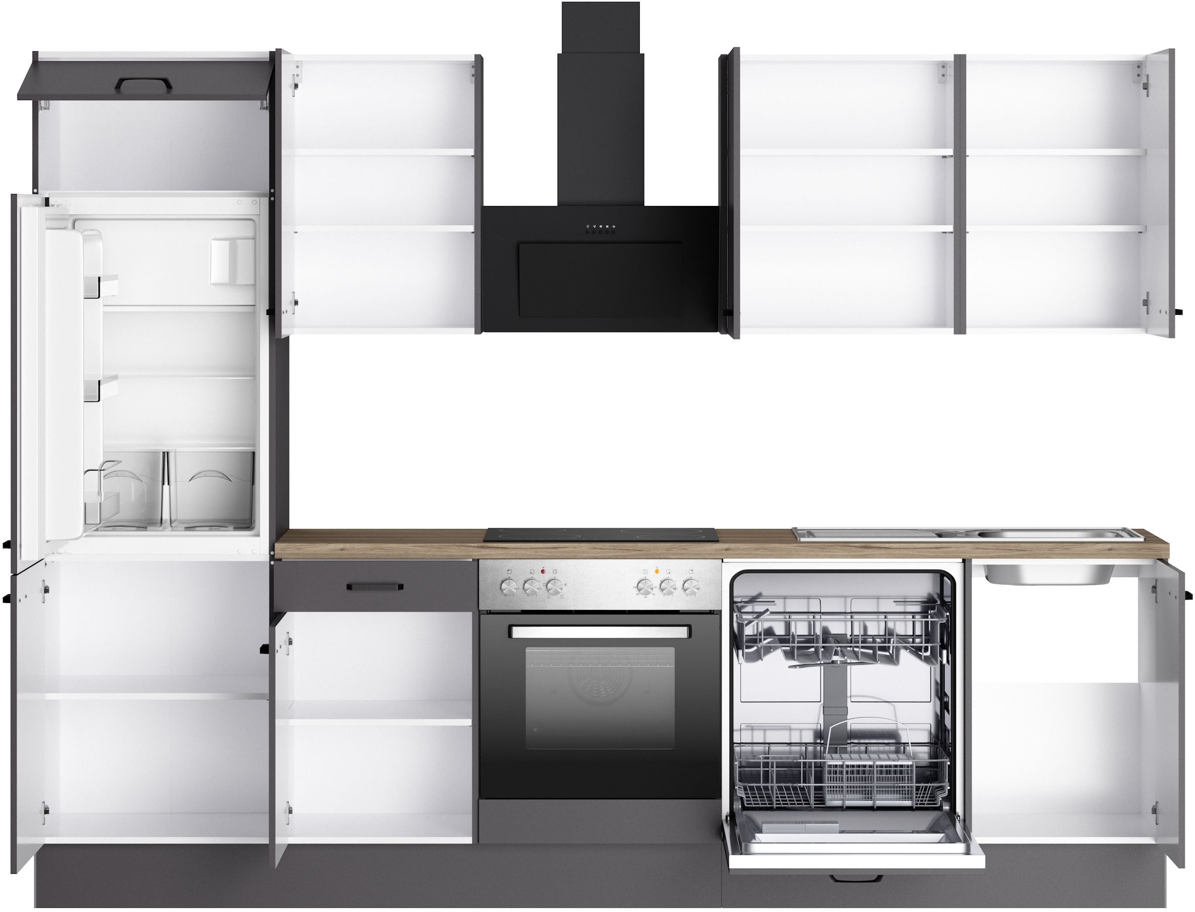 KOCHSTATION Küchenzeile »KS-Paula«