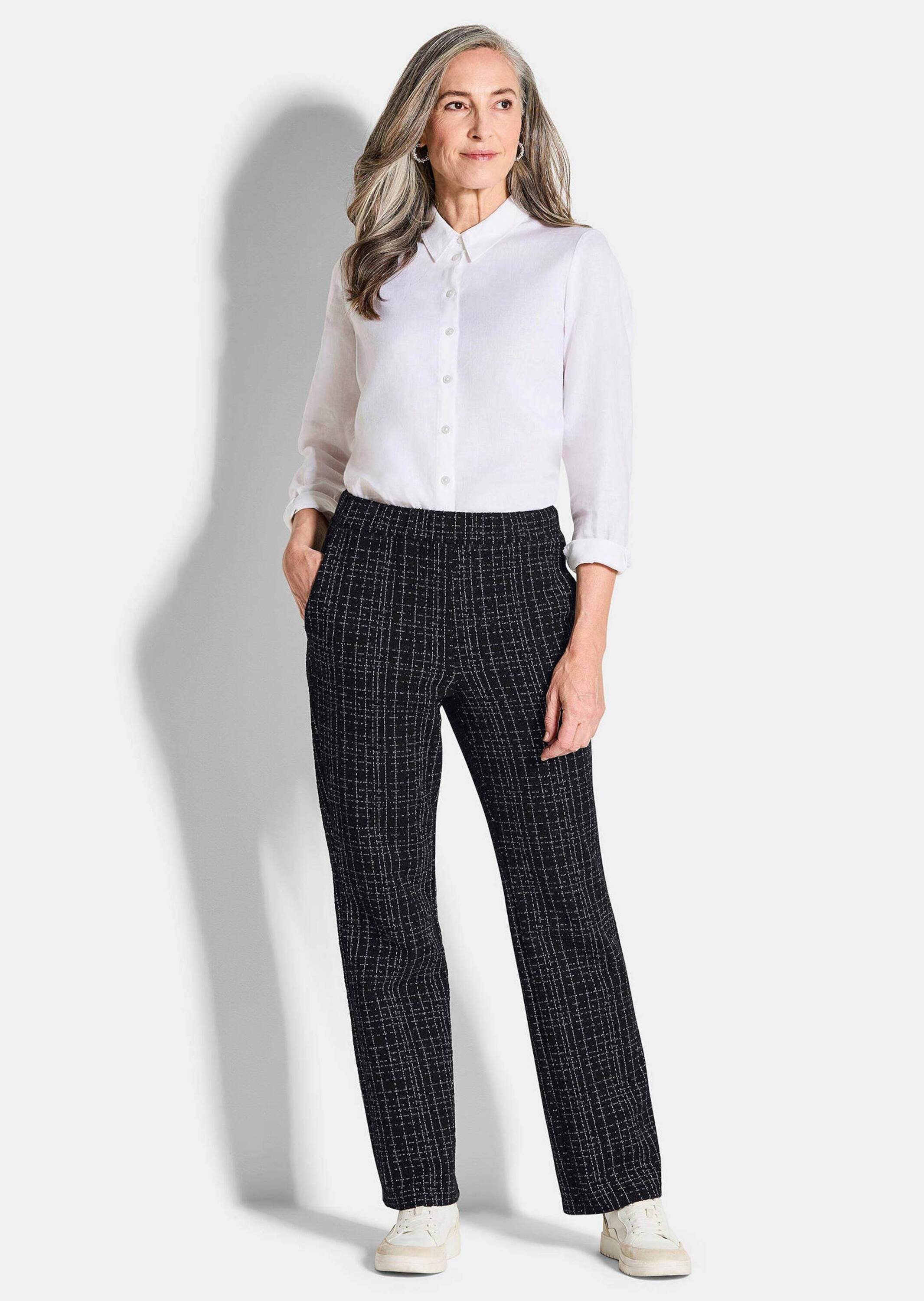 GOLDNER Stoffhose »Elegante Businesshose VERA in Tweed«