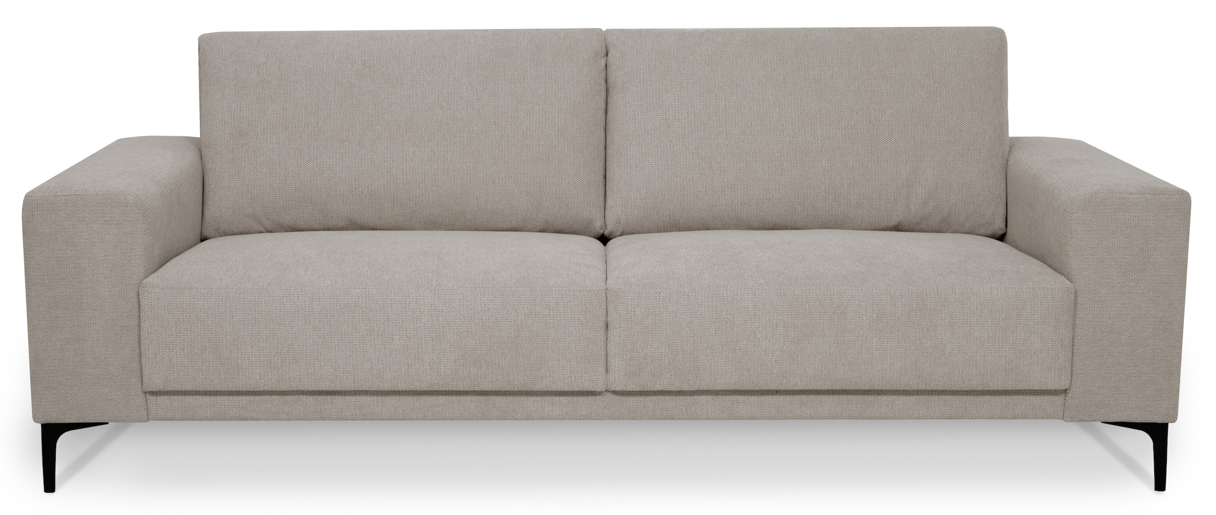 Places of Style 3-Sitzer »Xander«, Breite 224 cm, Soft-Touch Chenille, schwarze Metallfüße