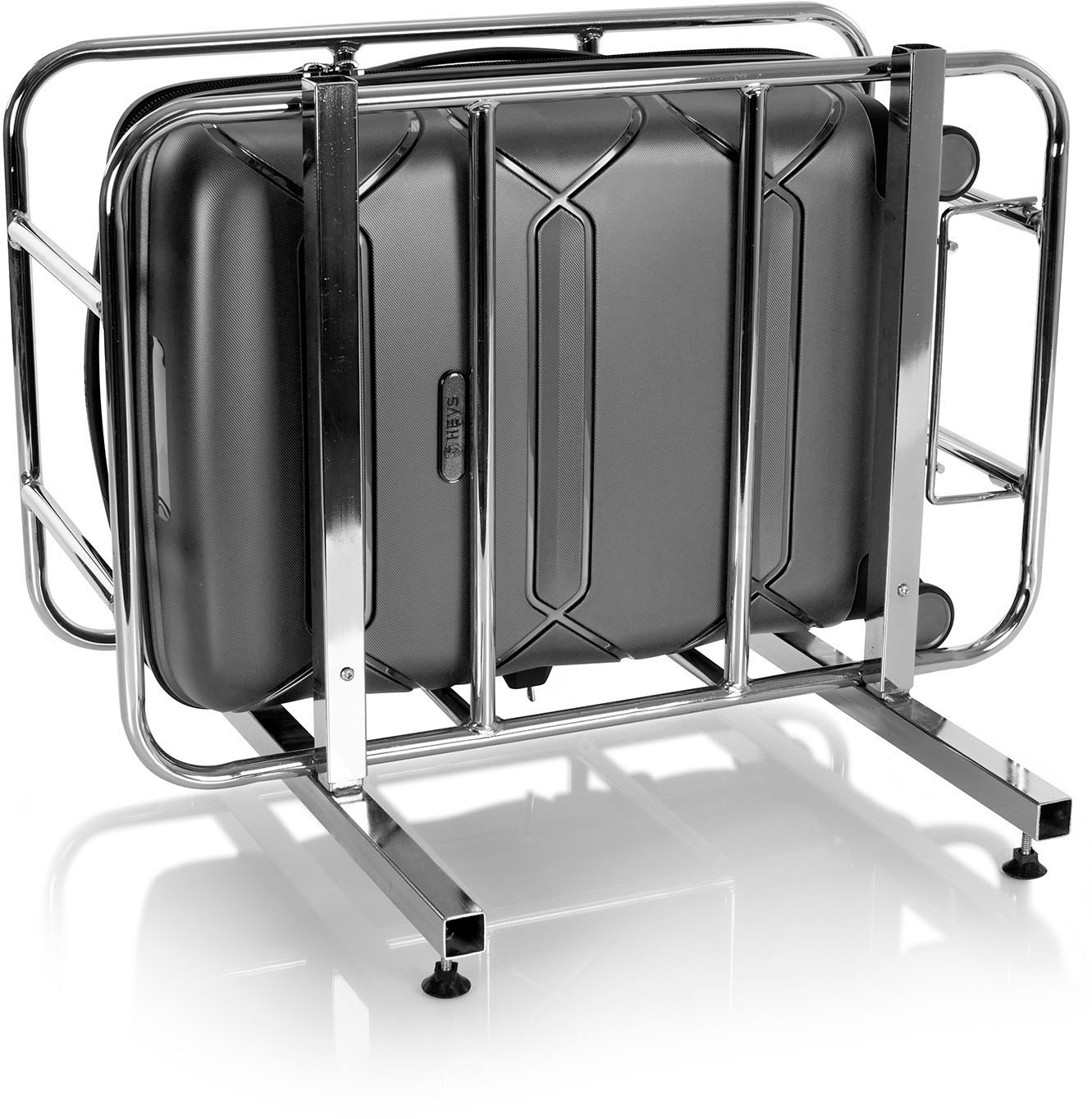 Heys Hartschalen-Trolley »Milos grau, 53 cm«, 4 Rollen, Hartschalen-Koffer Handgepäck-Koffer TSA Schloss Volumenerweiterung