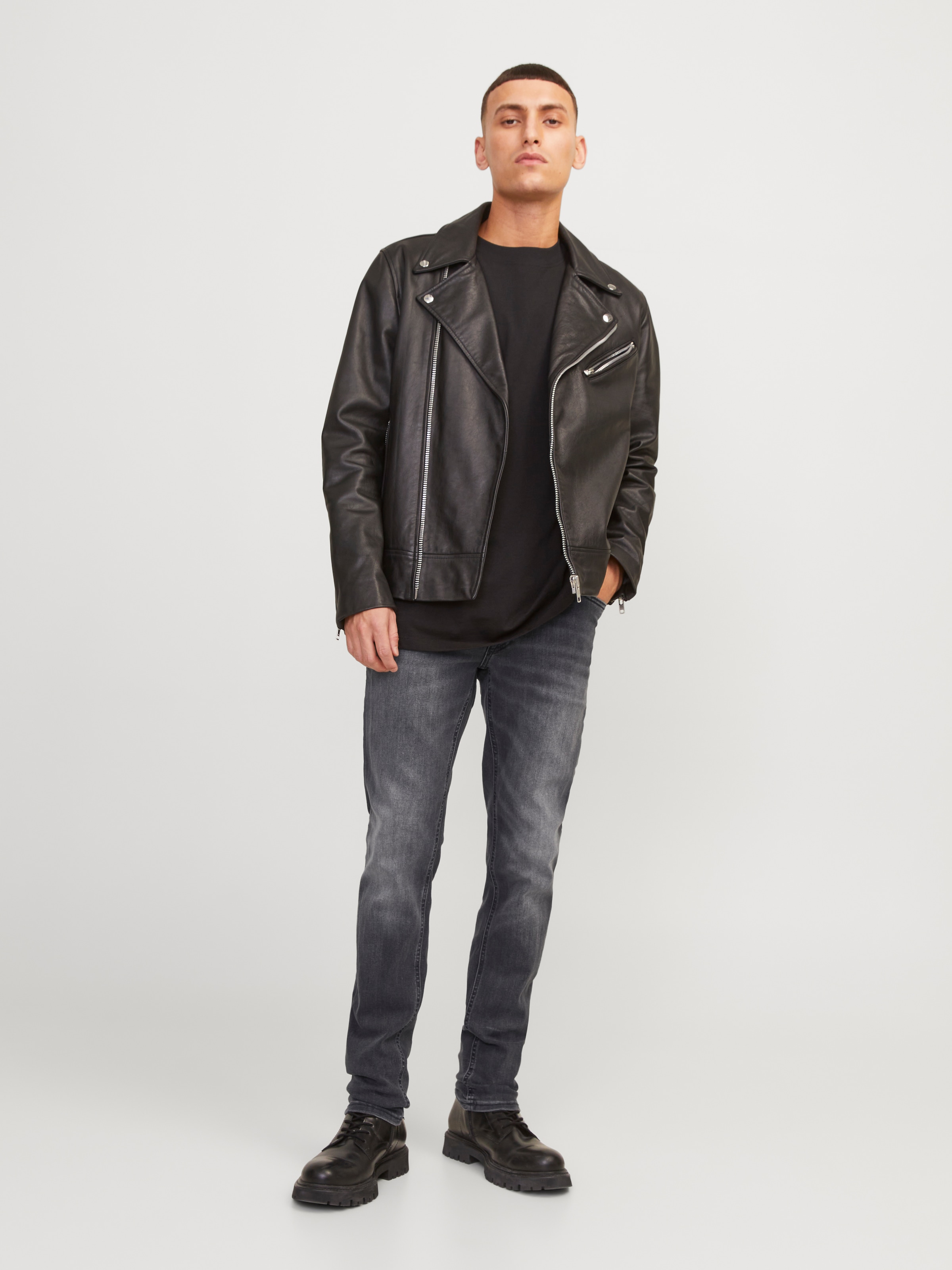 Jack & Jones Slim-fit-Jeans »JJIGLENN  Slim-Fit mit Stretch und praktischer 5-Pocket-Form« Baumwollmischung, slim fit
