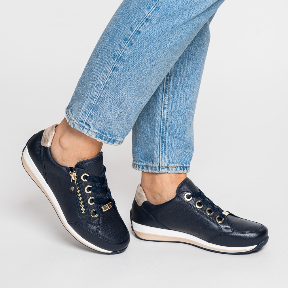 Ara Keilsneaker »OSAKA«  , Freizeitschuh, Halbschuh, Schnürer in Komfortweite H (= sehr weit)