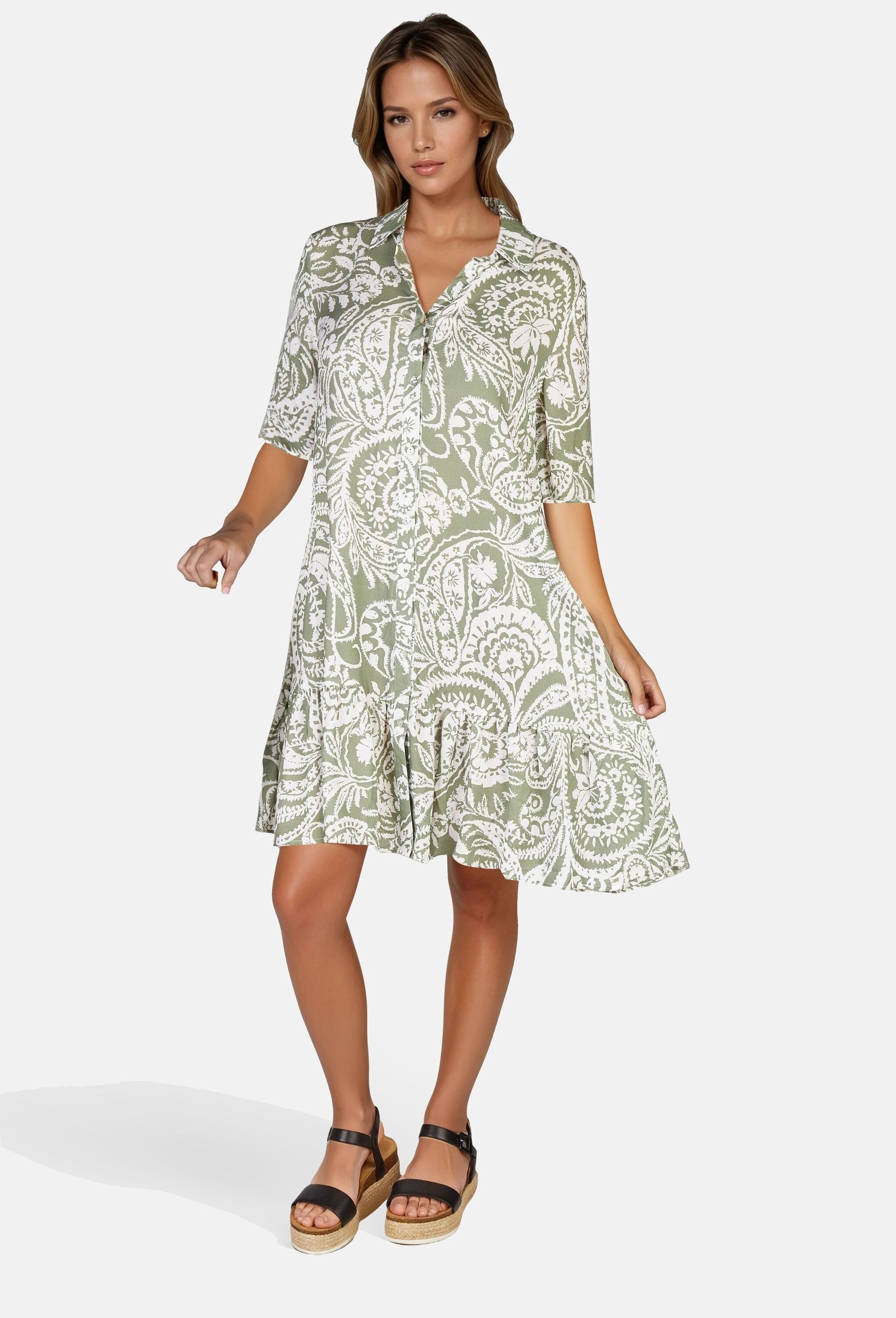 NAVIGAZIONE Hemdblusenkleid »NAVIGAZIONE Kleid« Paisley-Print
