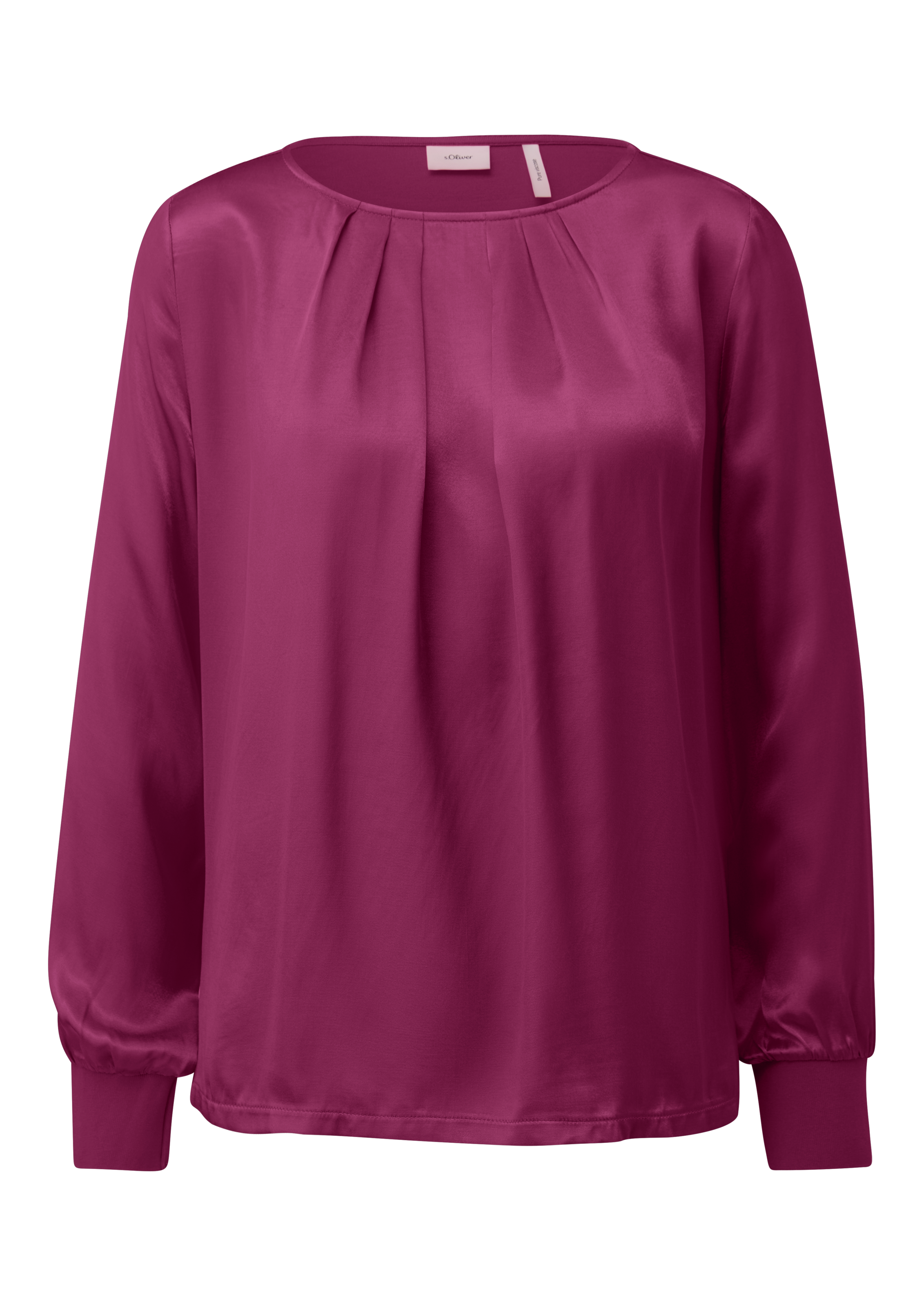 s.Oliver BLACK LABEL Langarmshirt, mit U-Boot Ausschnitt