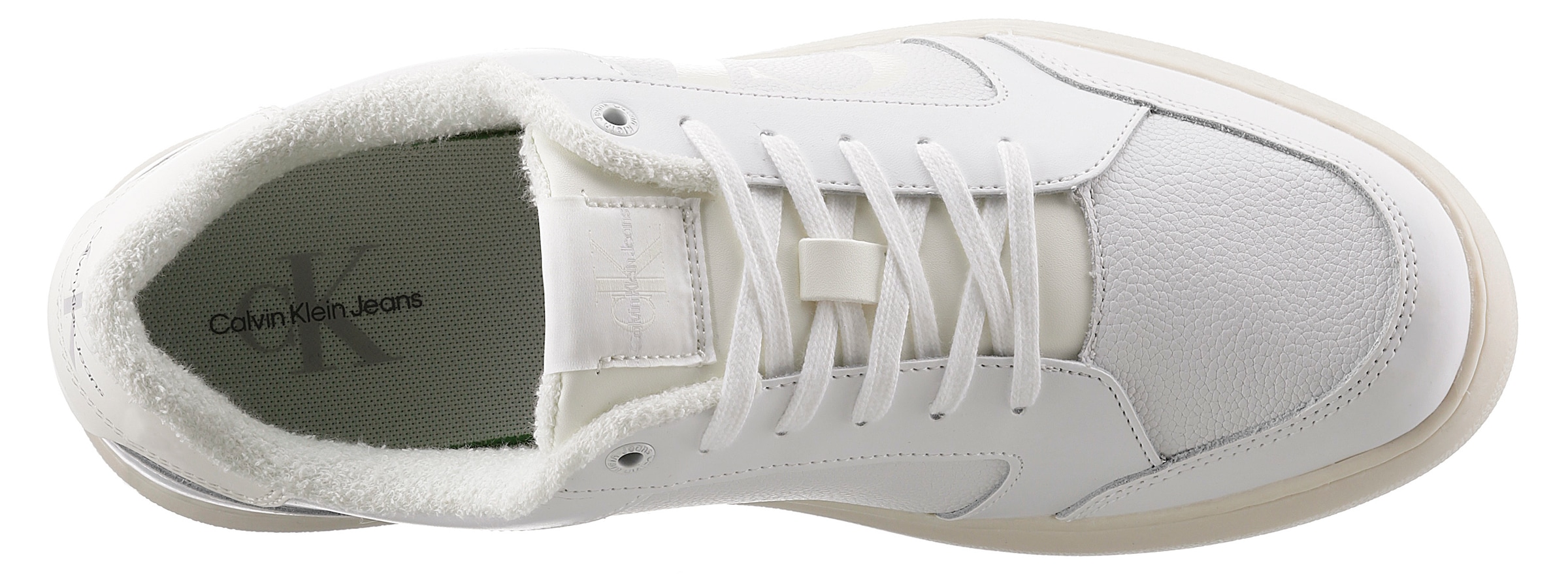 Calvin Klein Jeans Sneaker, mit CK-Logo seitlich, Freizeitschuh, Halbschuh, Schnürschuh