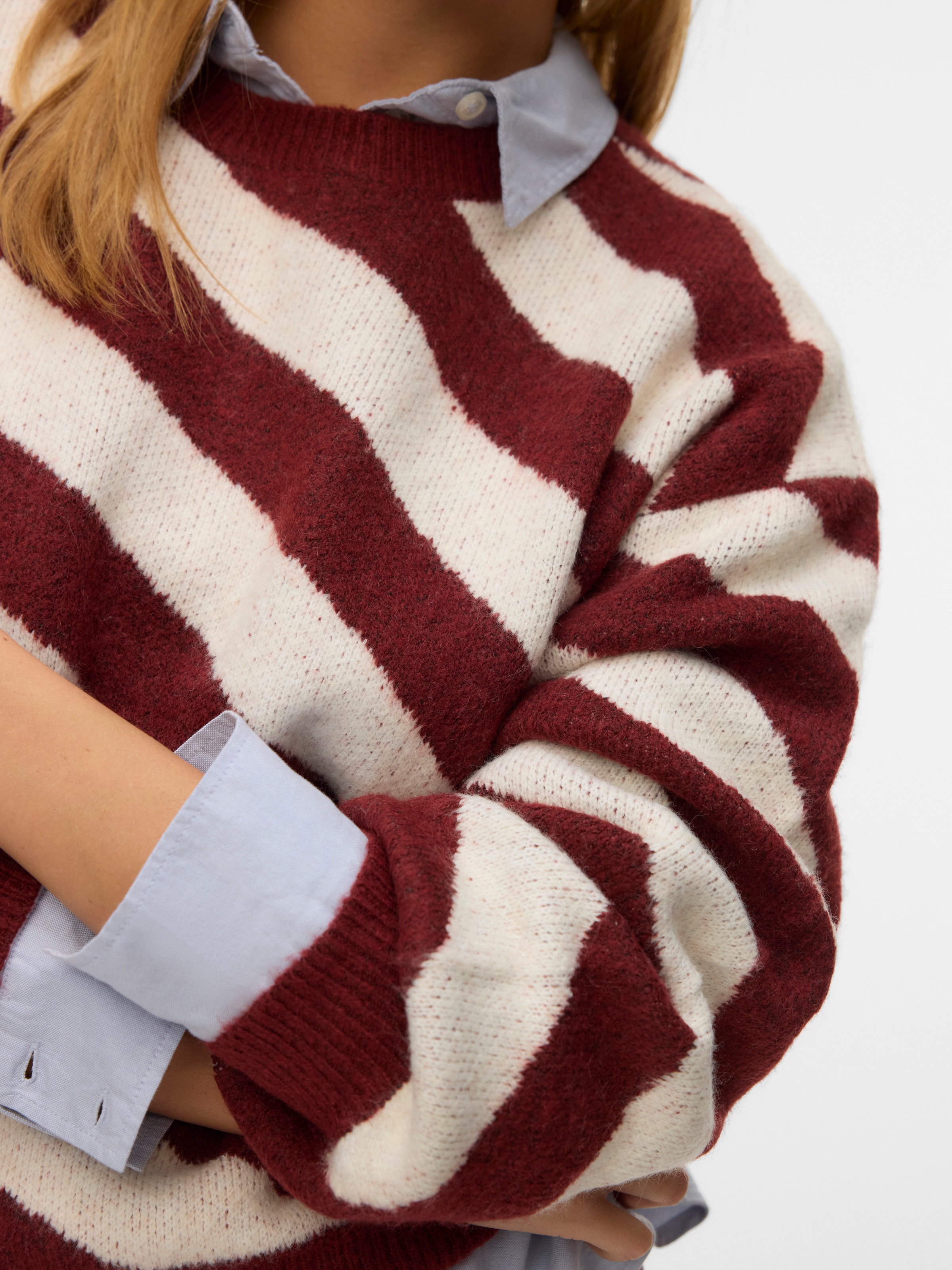 Vero Moda Rundhalspullover »VMLARA LS O-NECK PULLOVER GA BOO REP«