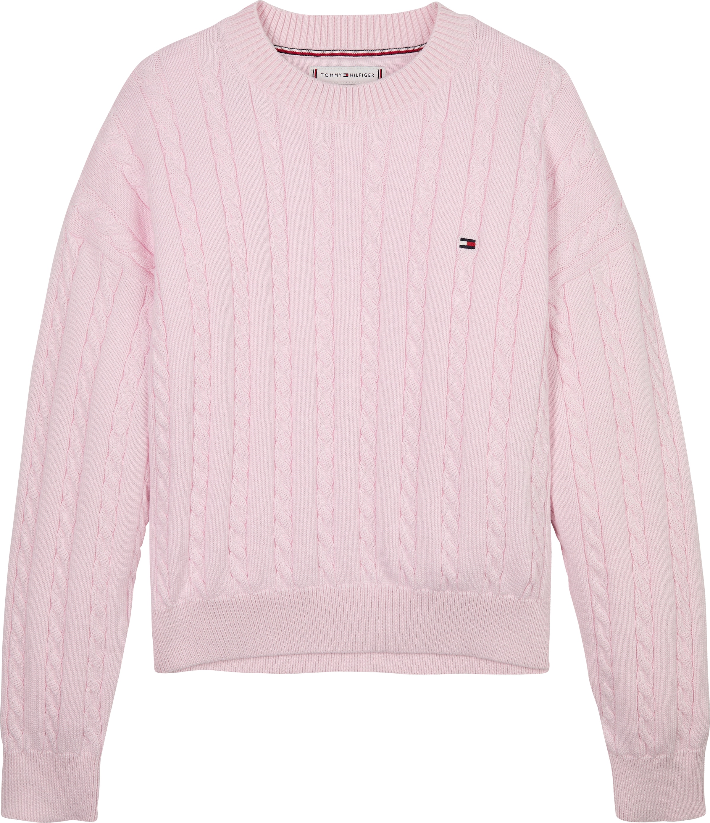Tommy Hilfiger Strickpullover »CABLE SWEATER«, für Kinder bis 16 Jahre, mit Zopfmuster