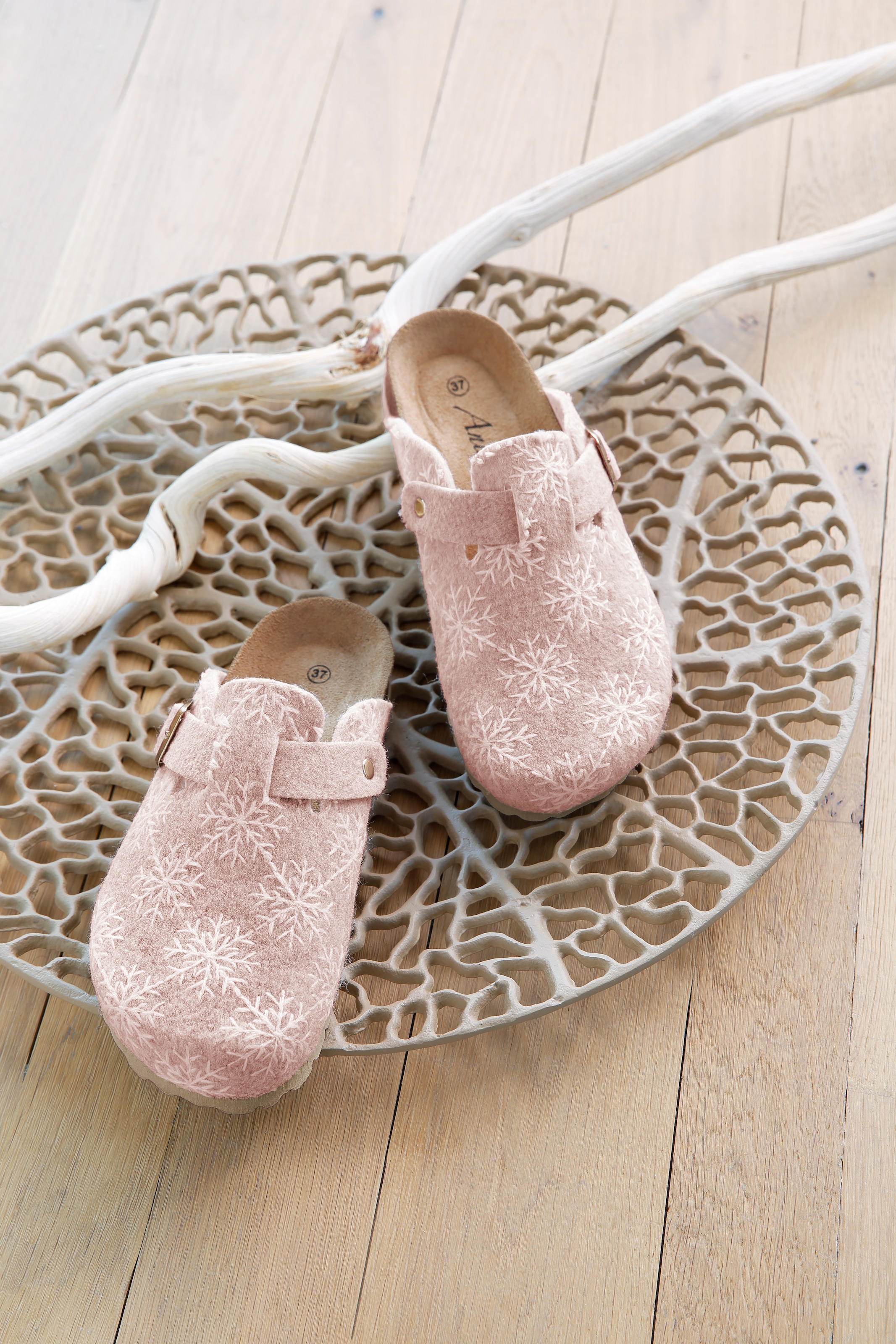 Aniston SHOES Clog, Clog, Hausschuh, Homeslipper, verstellbare Schnalle - NEUE KOLLEKTION