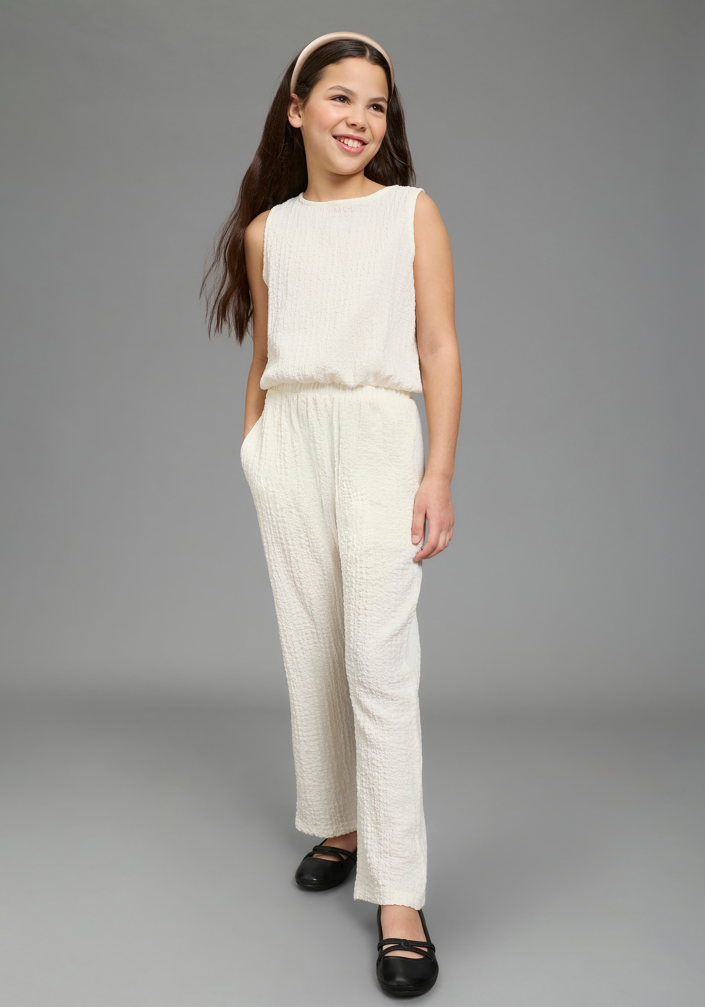 KIDSWORLD Overall »Modisches One-Piece« unifarbene Optik, Jersey-Material, vielseitig einsetzbar