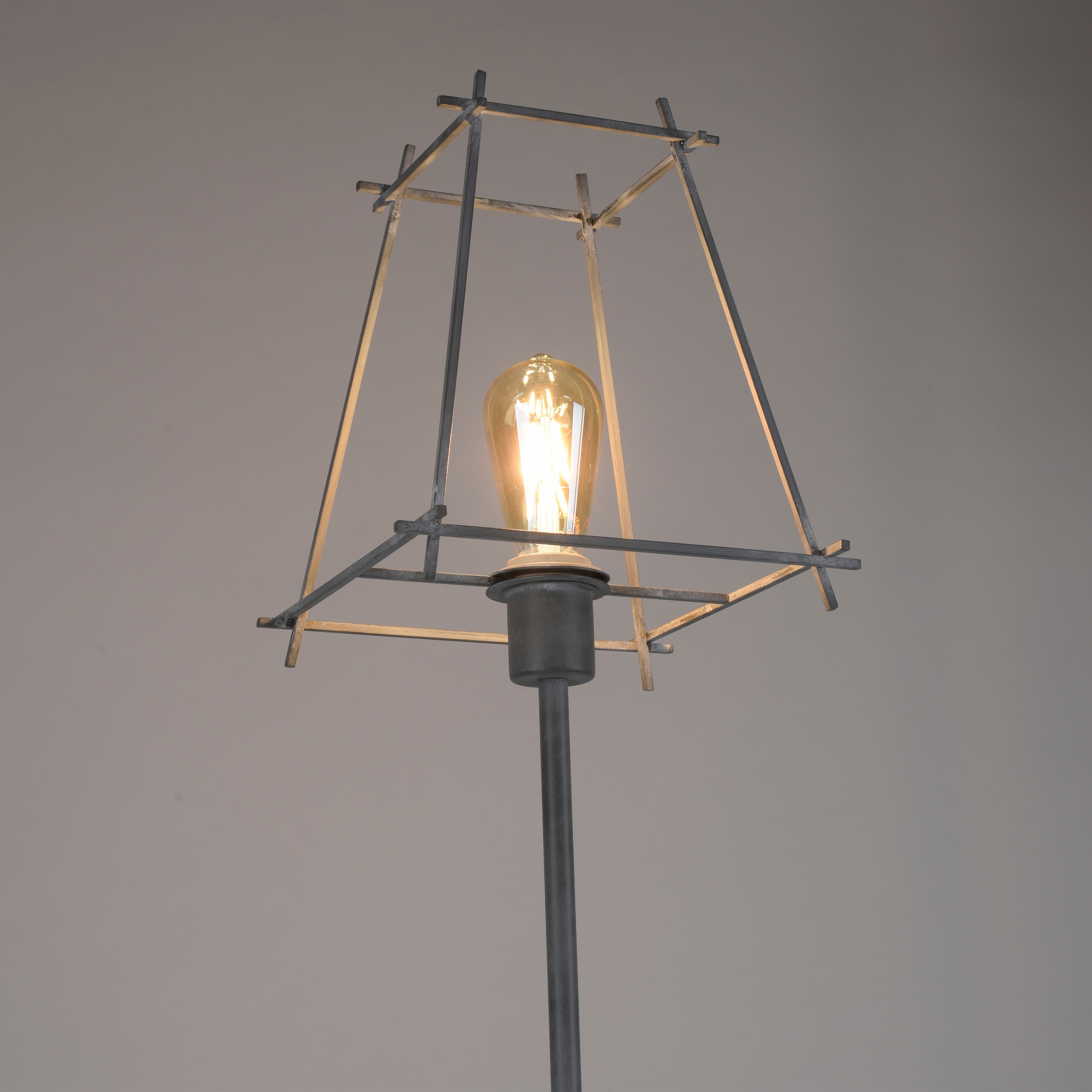 JUST LIGHT Stehlampe »PELETTON«, 1 flammig, Leuchtmittel E27 | ohne Leuchtmittel, ExklusiveE27, Schalter, Fußschalter