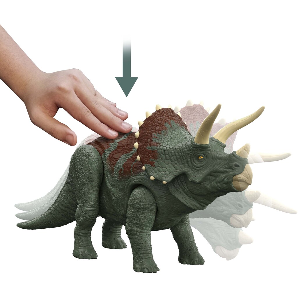 Mattel® Spielfigur »Jurassic World, Roar Strikers Triceratops«