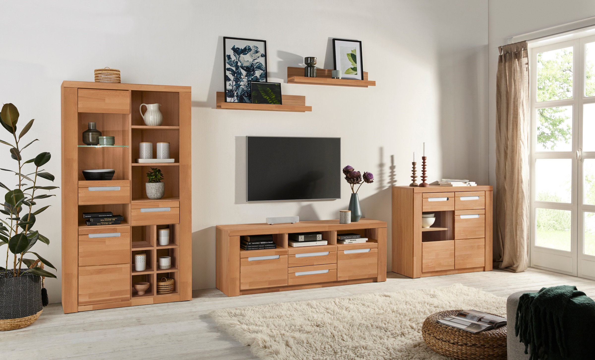 Home affaire Wohnwand »Kolding« Set, 5 Stk. tlg.