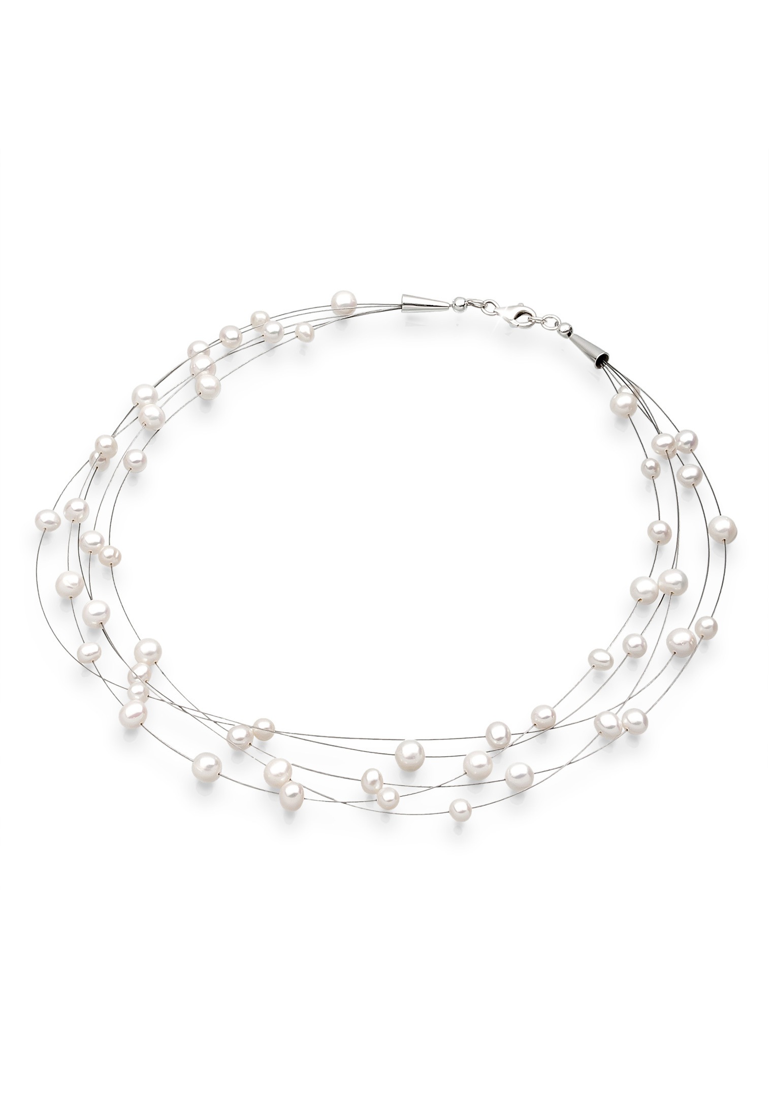 Elli Perlenkette »Süßwasserzuchtperlen 925 Sterling Silber«