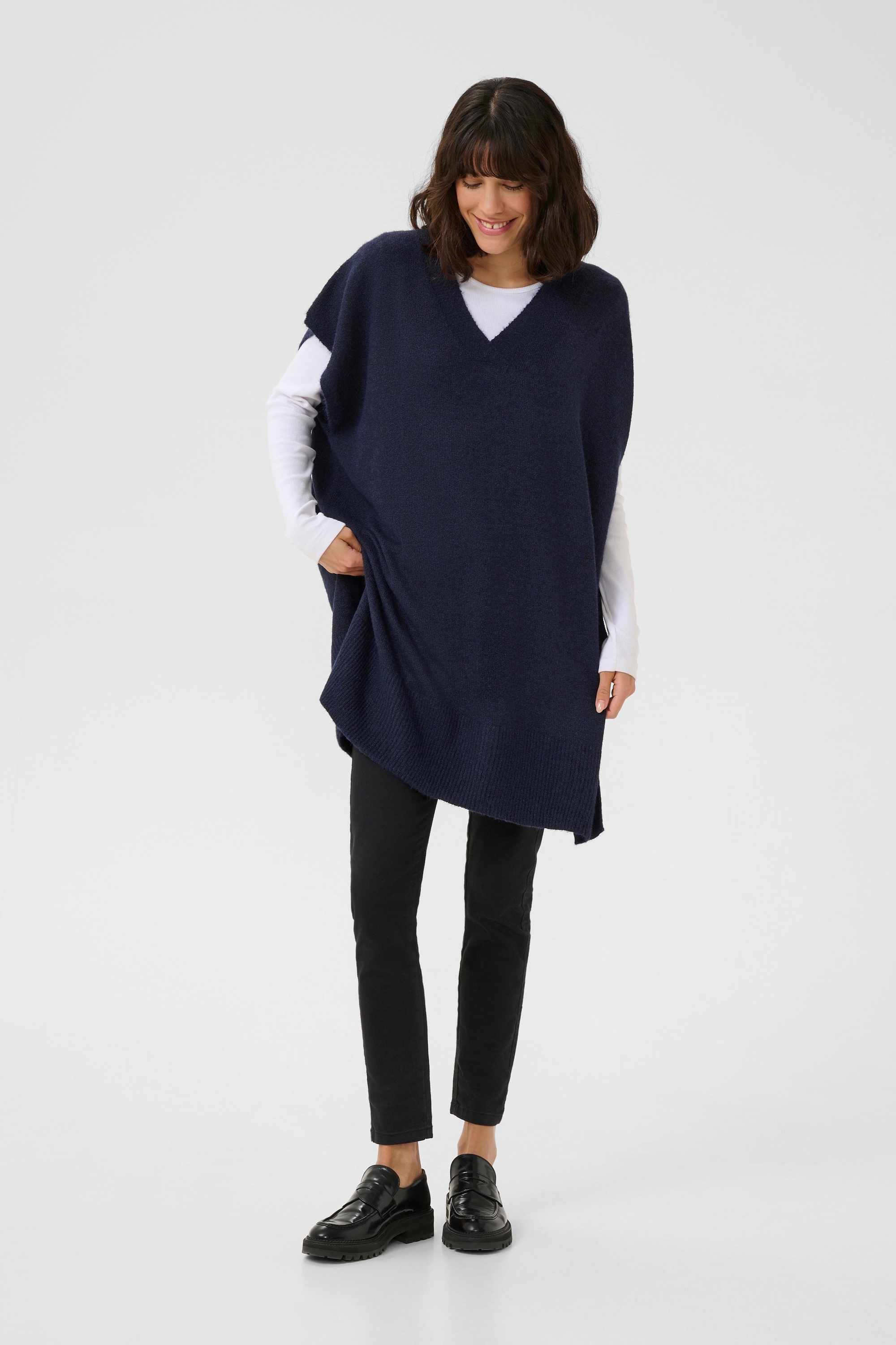 KAFFE Strickponcho »Poncho KAannetta«