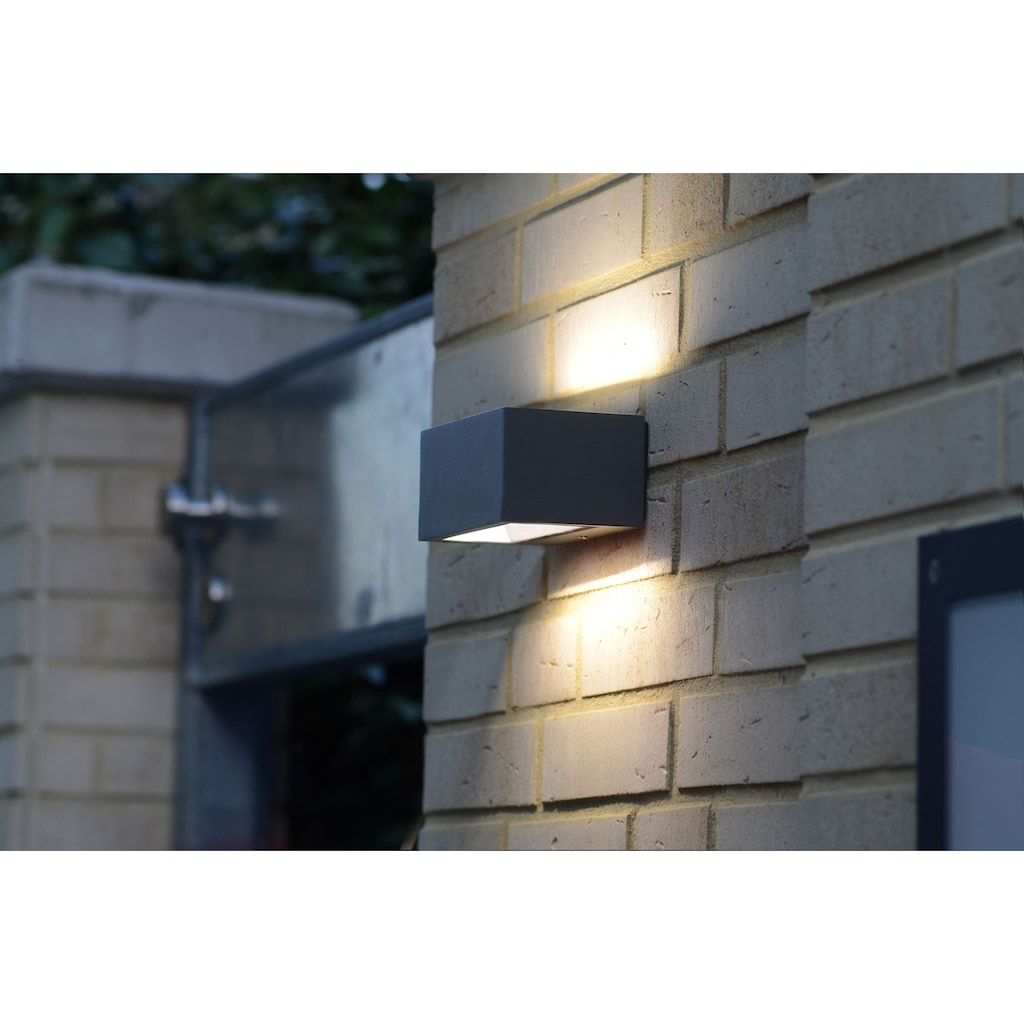 LUTEC LED Außen-Wandleuchte »GEMINI 5189113118«, LED-Modul, 1 St., Warmweiß