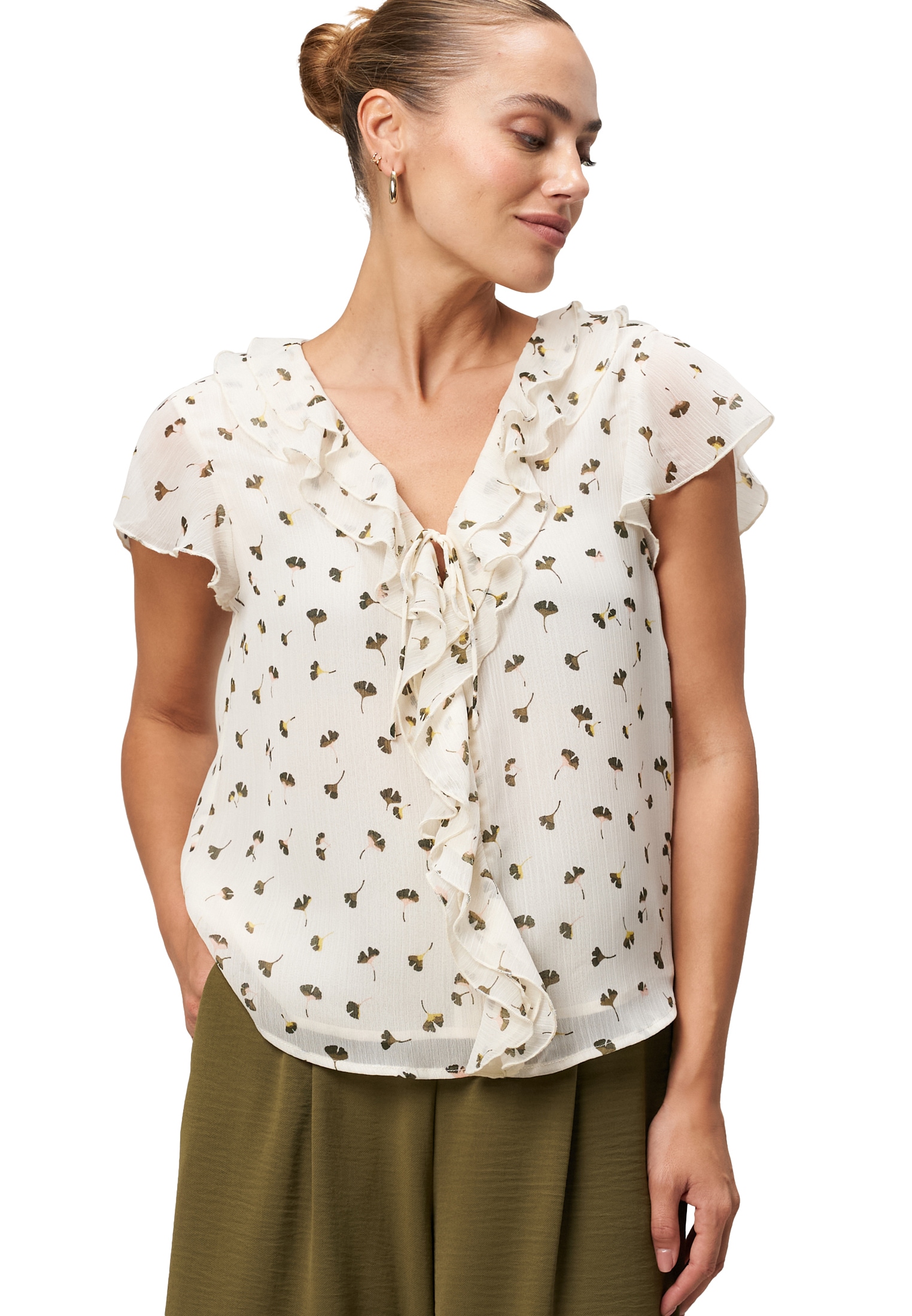 Zero Klassische Bluse »Bluse mit Rüschen«