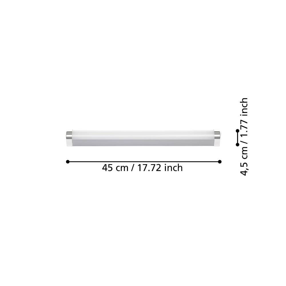 EGLO Deckenleuchte »TRAGACETE 1« in silber und chrom aus Kunststoff, Stahl / inkl. LED fest integriert - 7,5 Watt - Neutralweiß 